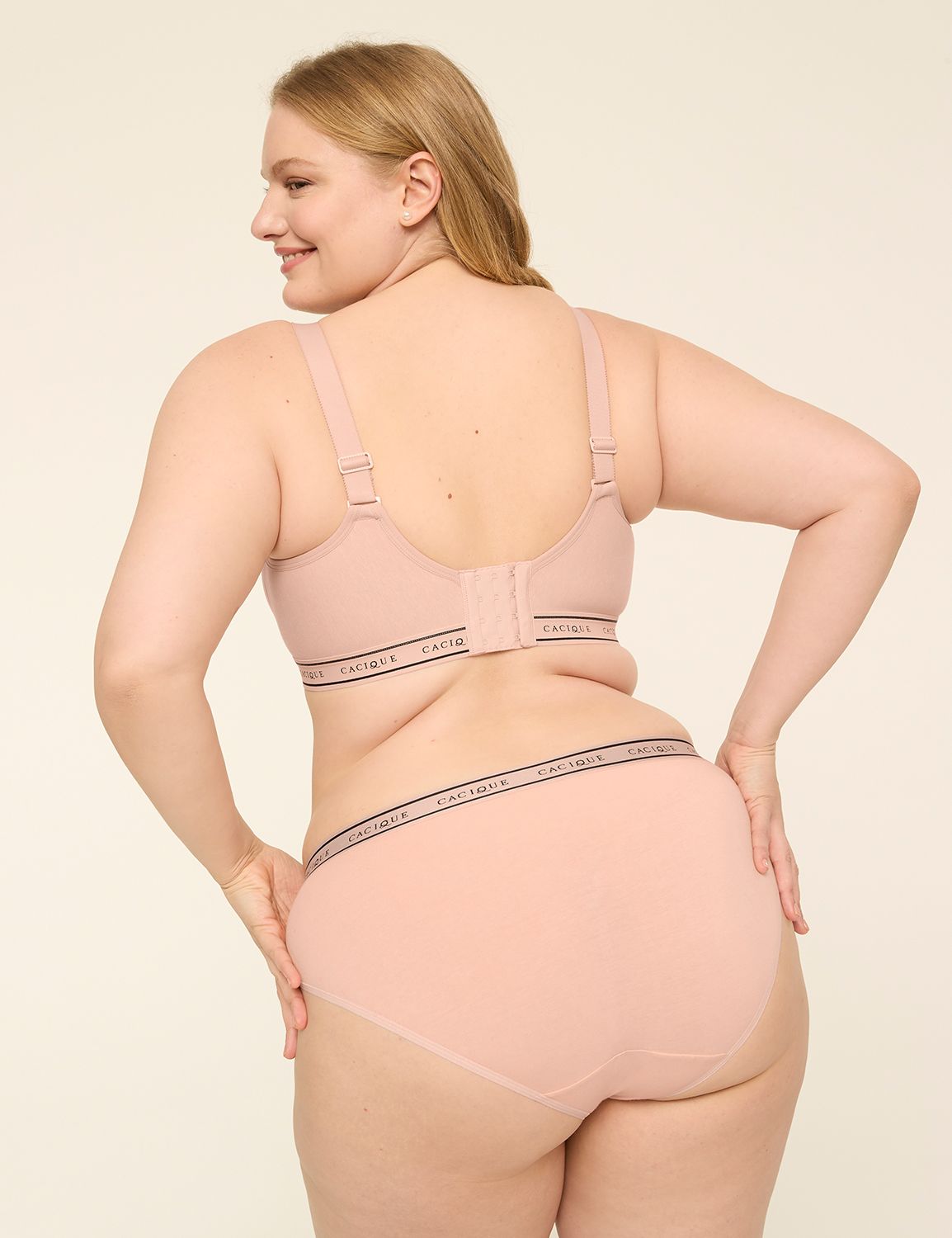 Cotton Scoop-Neck Unlined No-Wire Bra