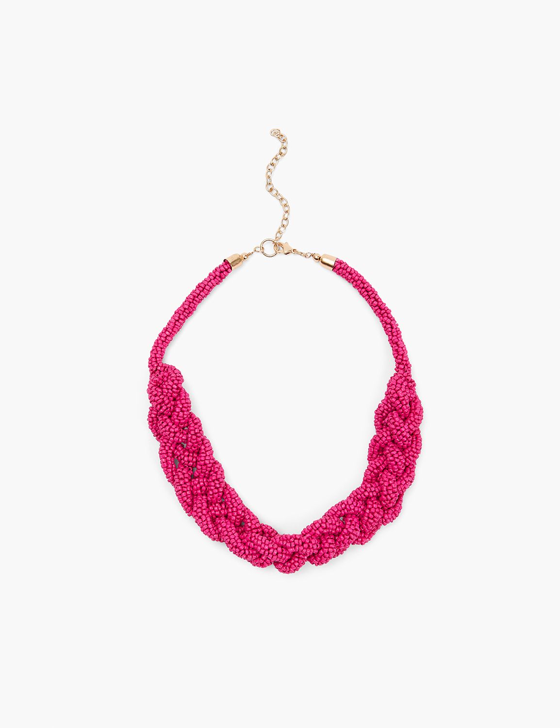 Pink Seed Bead Necklace