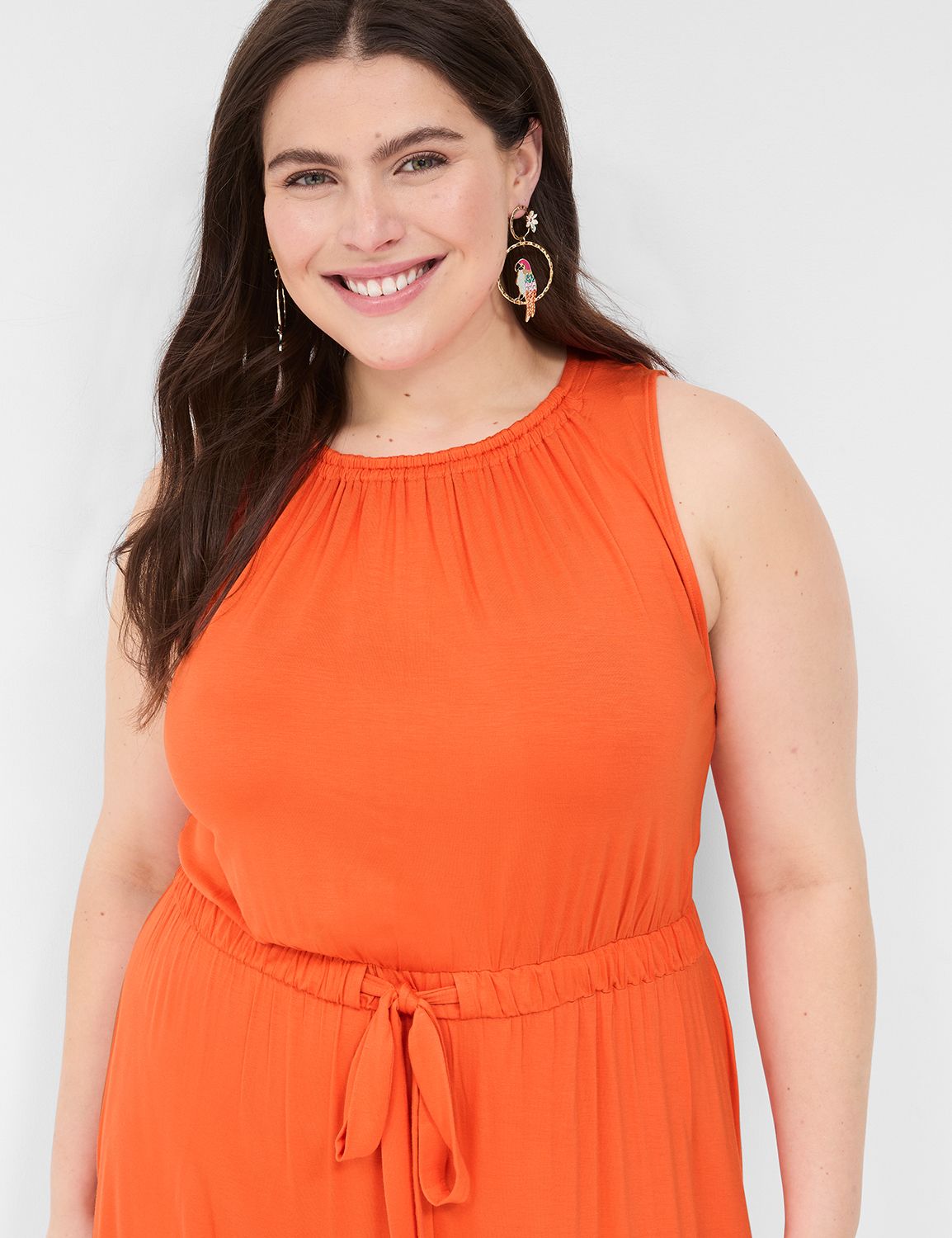 Tie-Waist Midi Dress | LaneBryant