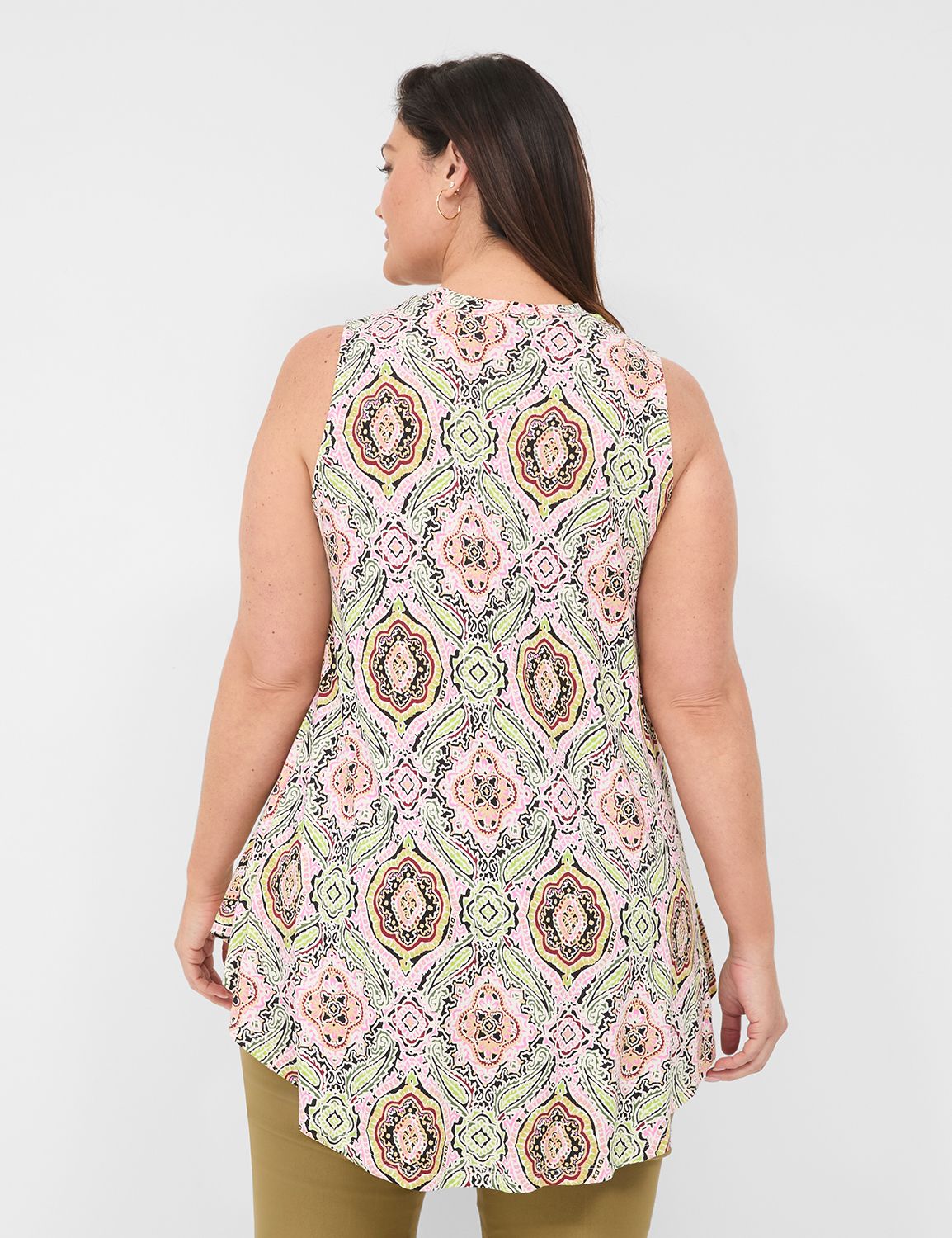 Casual Sleeveless High Neck Max Swi | LaneBryant