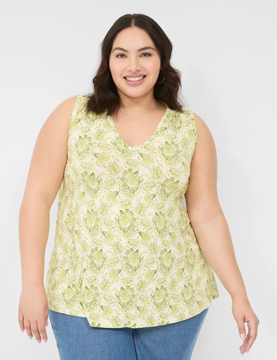 Casual Cinch Shoulder Swing Tank S Product Image 1