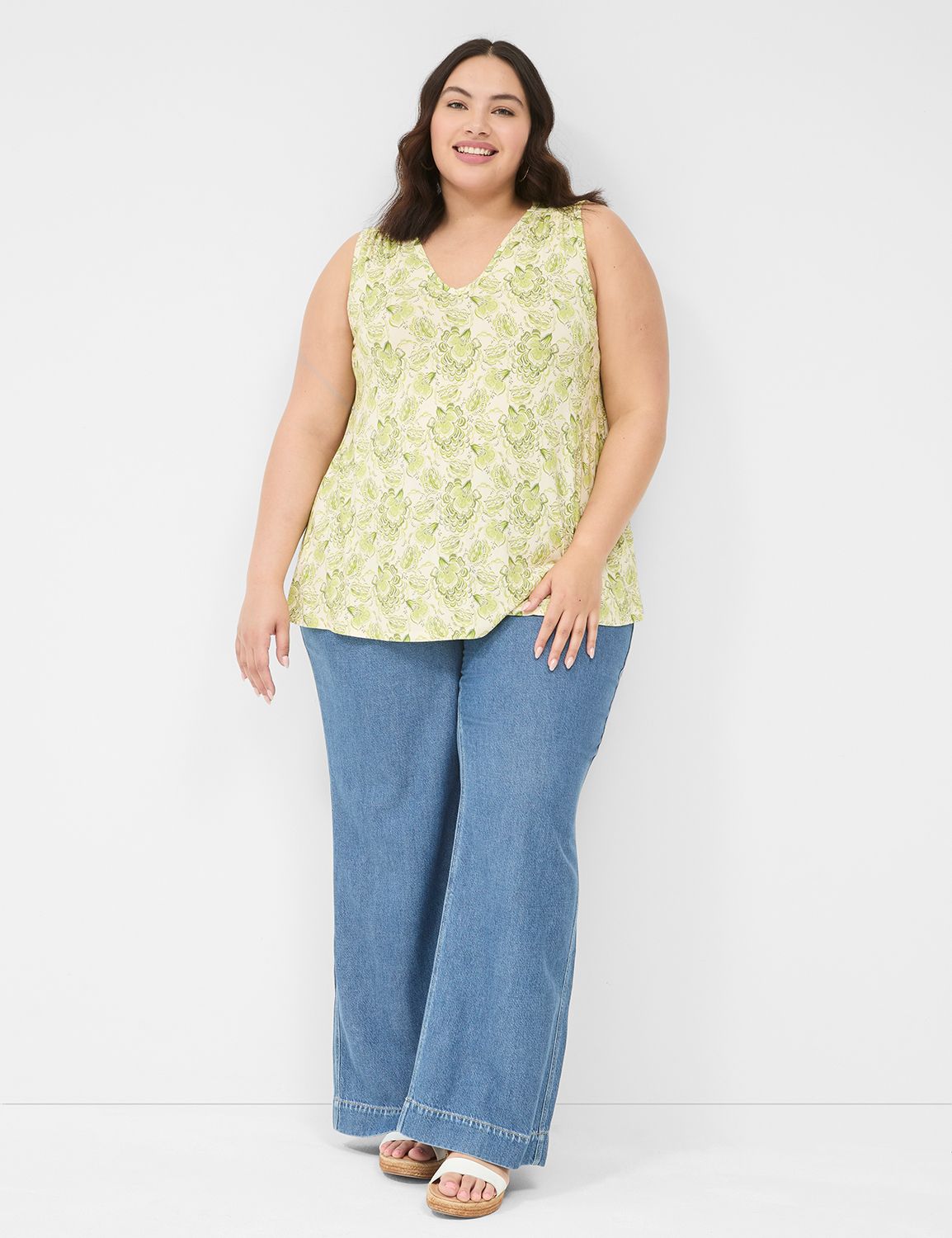 Casual Cinch Shoulder Swing Tank S Product Image 3