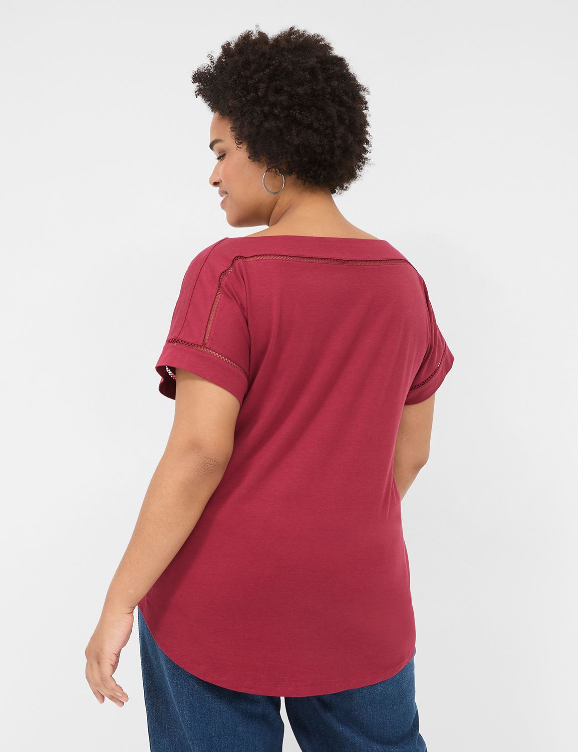 Casual Relaxed Cap Sleeve Boat Neck Product Image 2