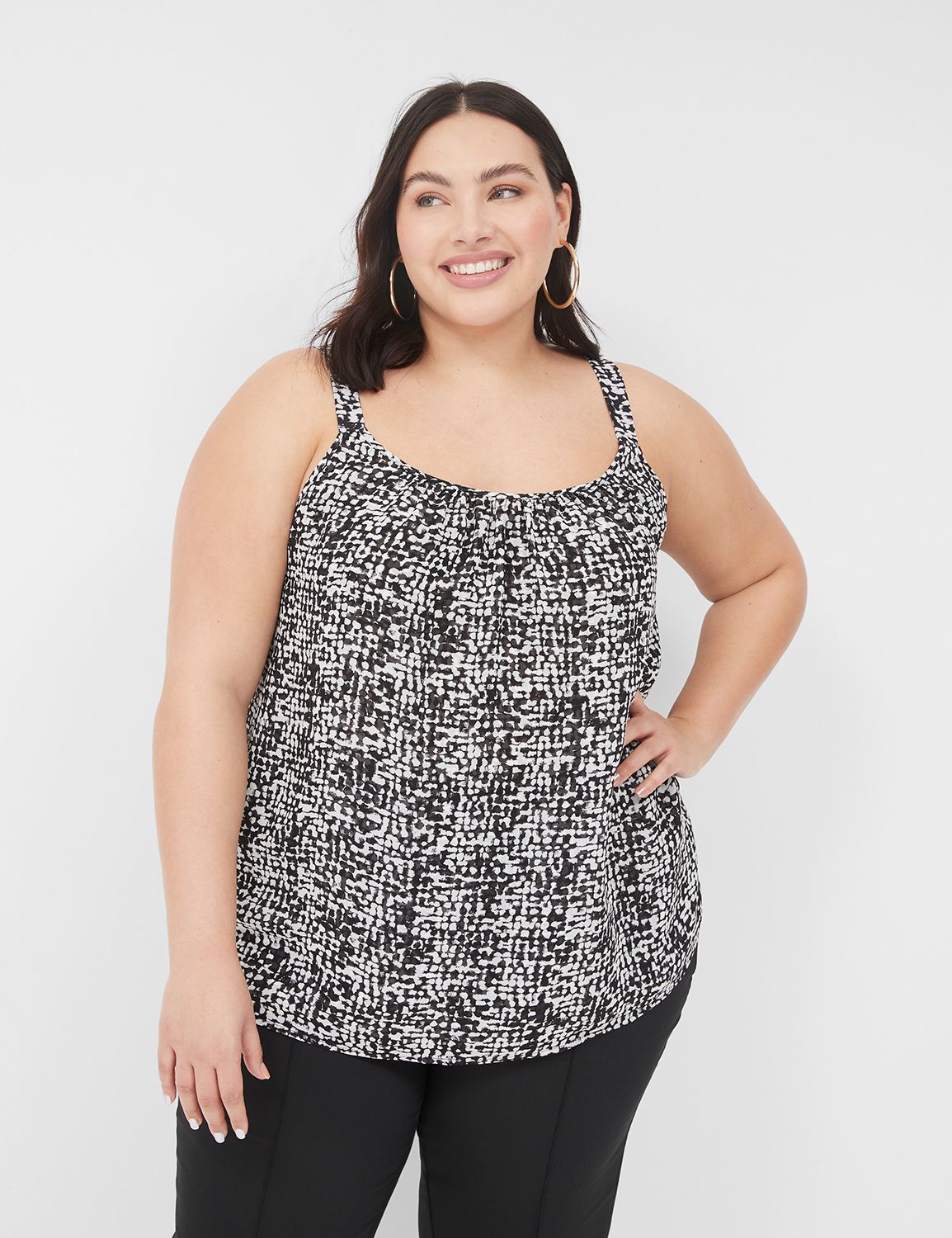 Classic Sleeveless Self-Strap Cami Product Image 1