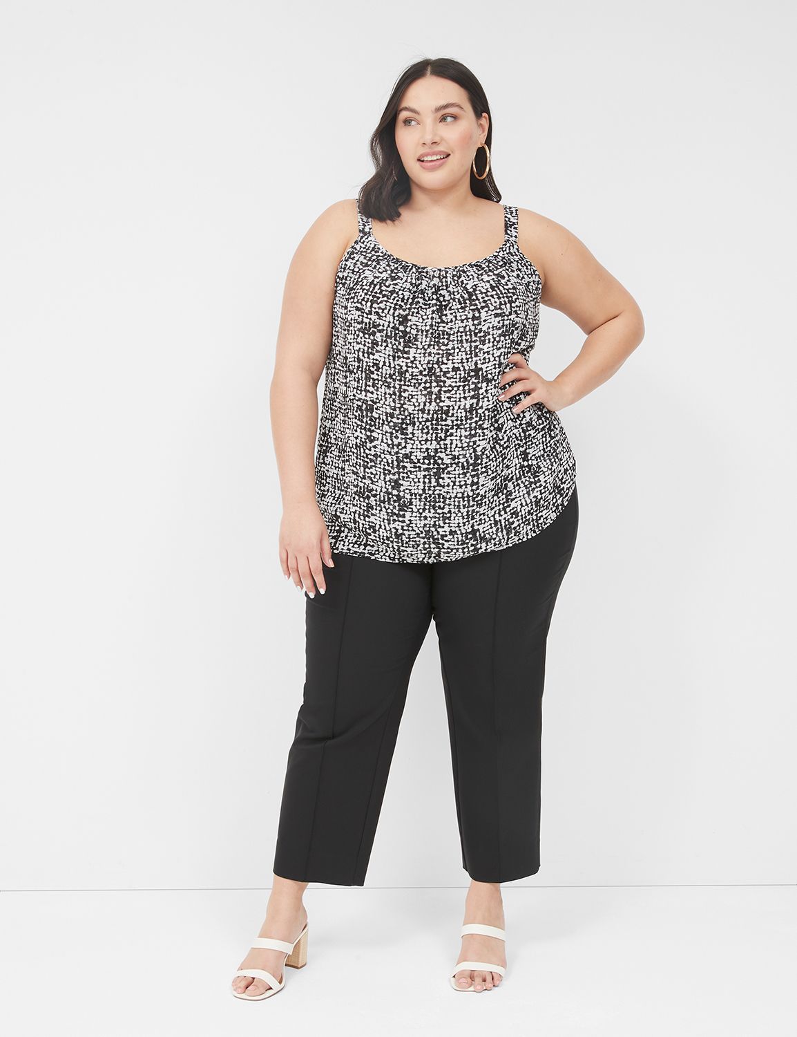 Classic Sleeveless Self-Strap Cami Product Image 3