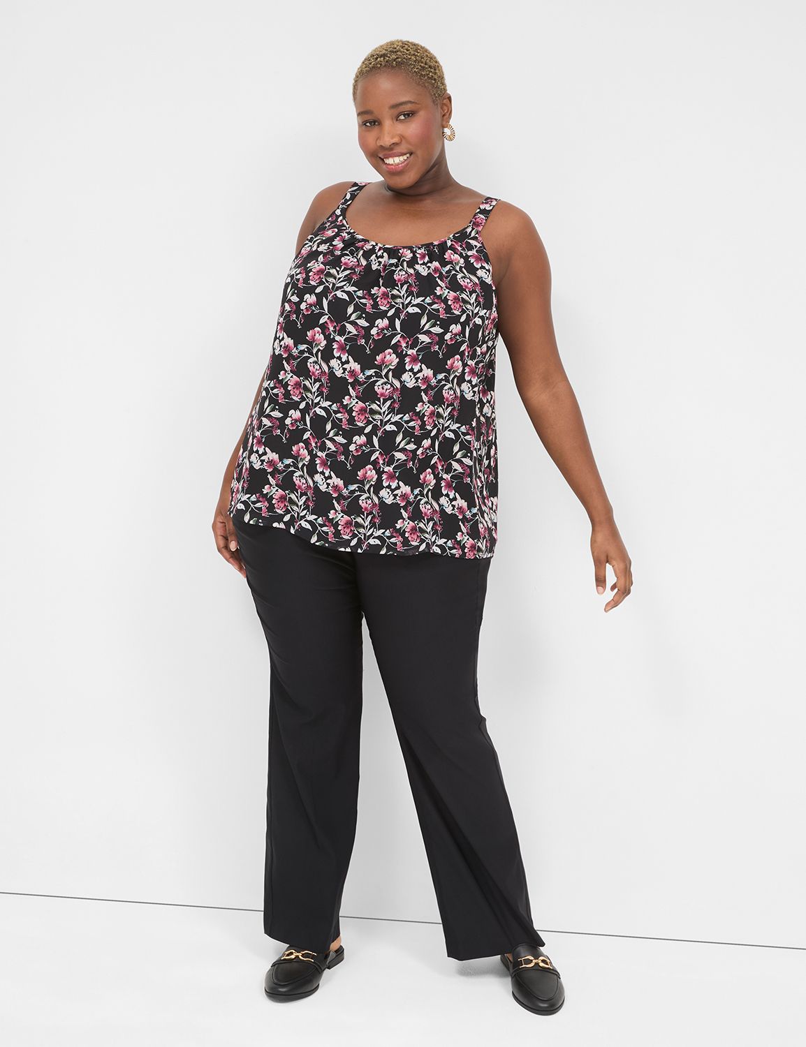 Classic Sleeveless Self-Strap Cami Product Image 3