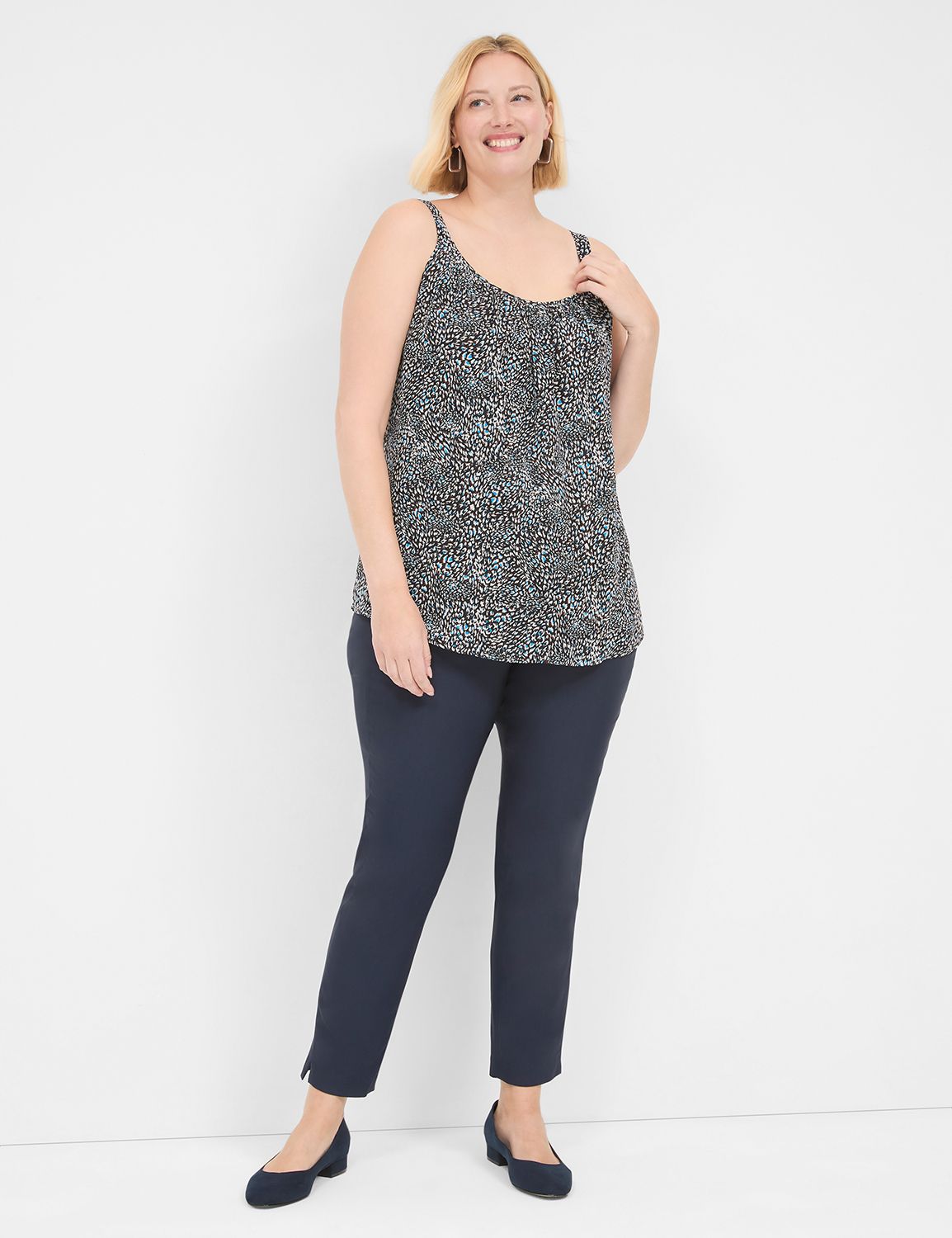 Classic Sleeveless Self-Strap Cami Product Image 3