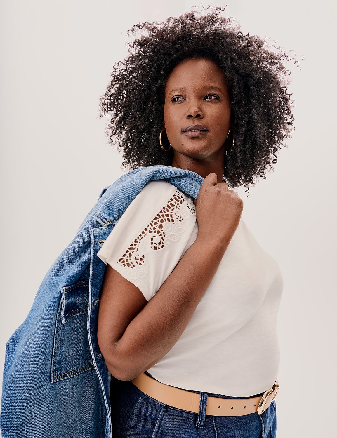 Lane bryant denim jacket best sale