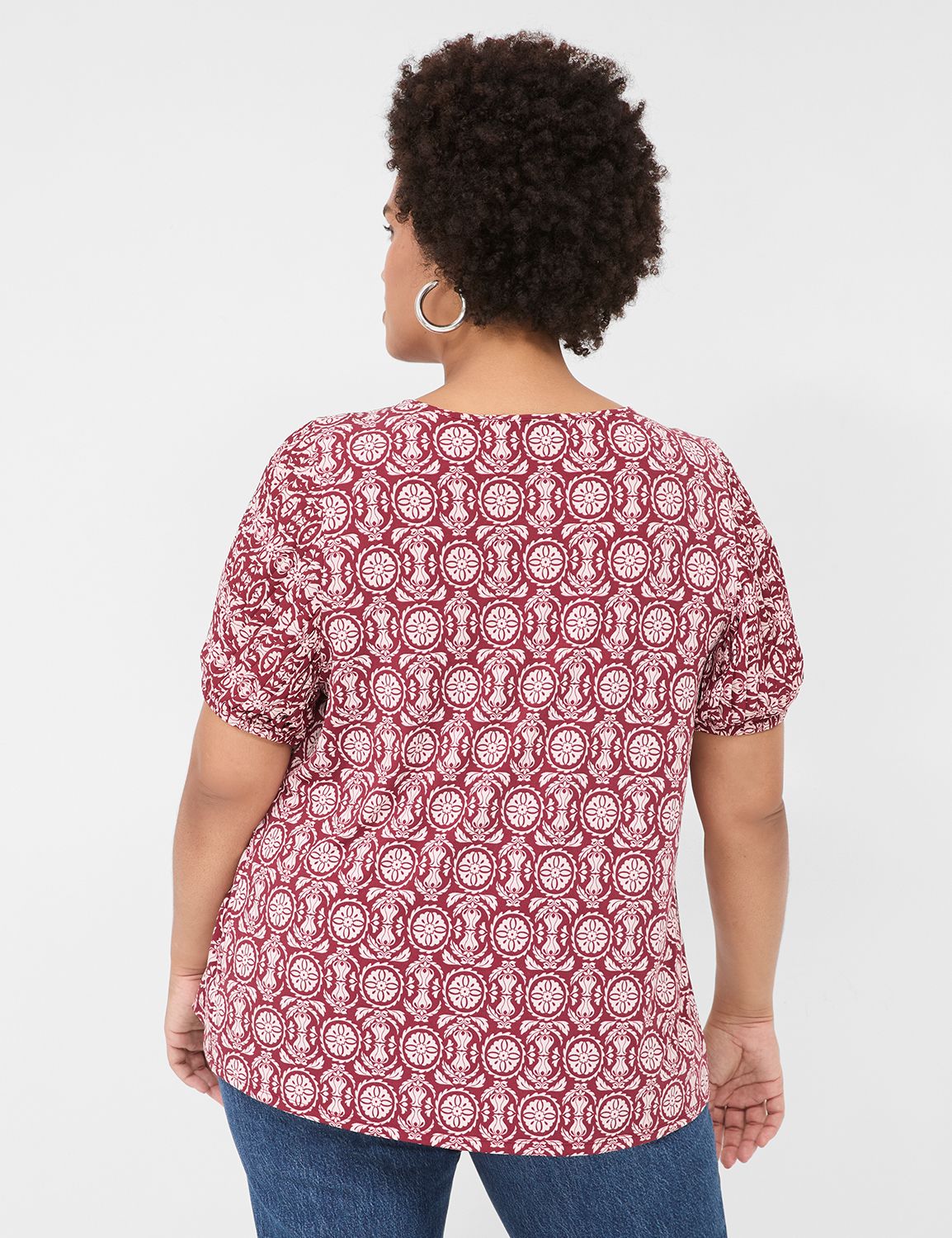 Cap Sleeve Crew Neck Top 7461O