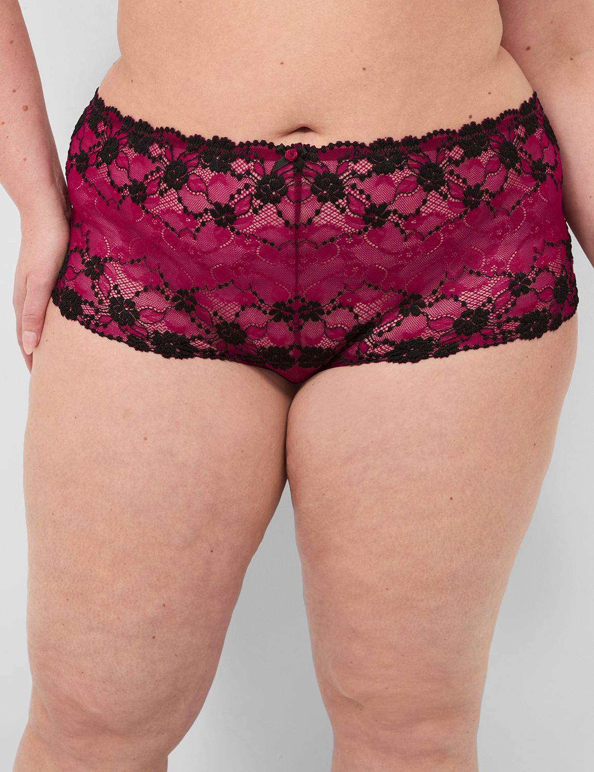 Cross-Dye Lace Cheeky Short 1142220 Product Image 1