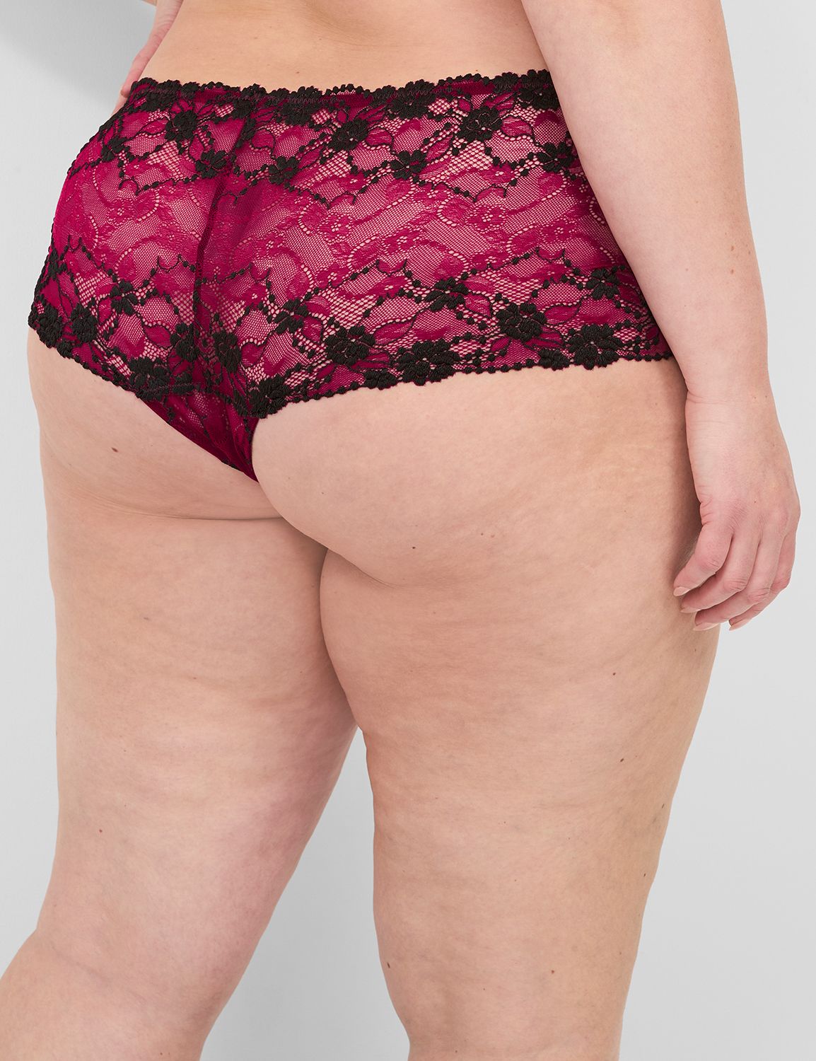 Cross-Dye Lace Cheeky Short 1142220 Product Image 2