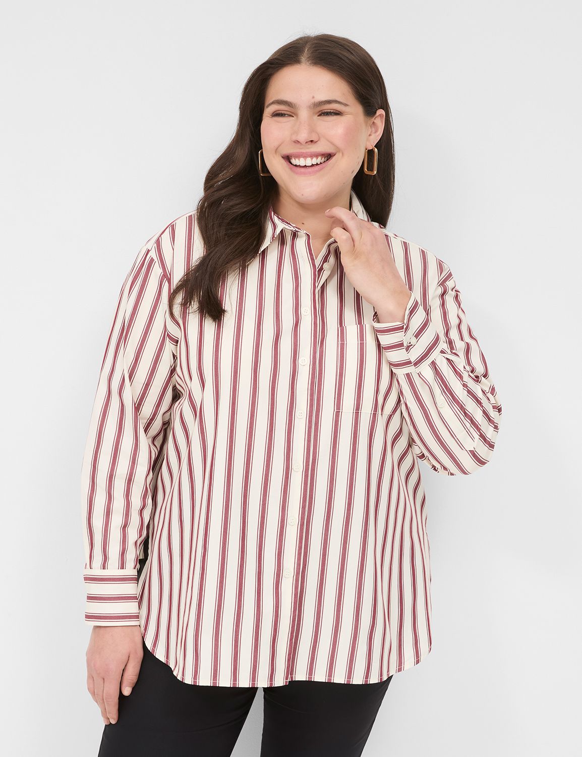 Button-Down Boyfriend Shirt