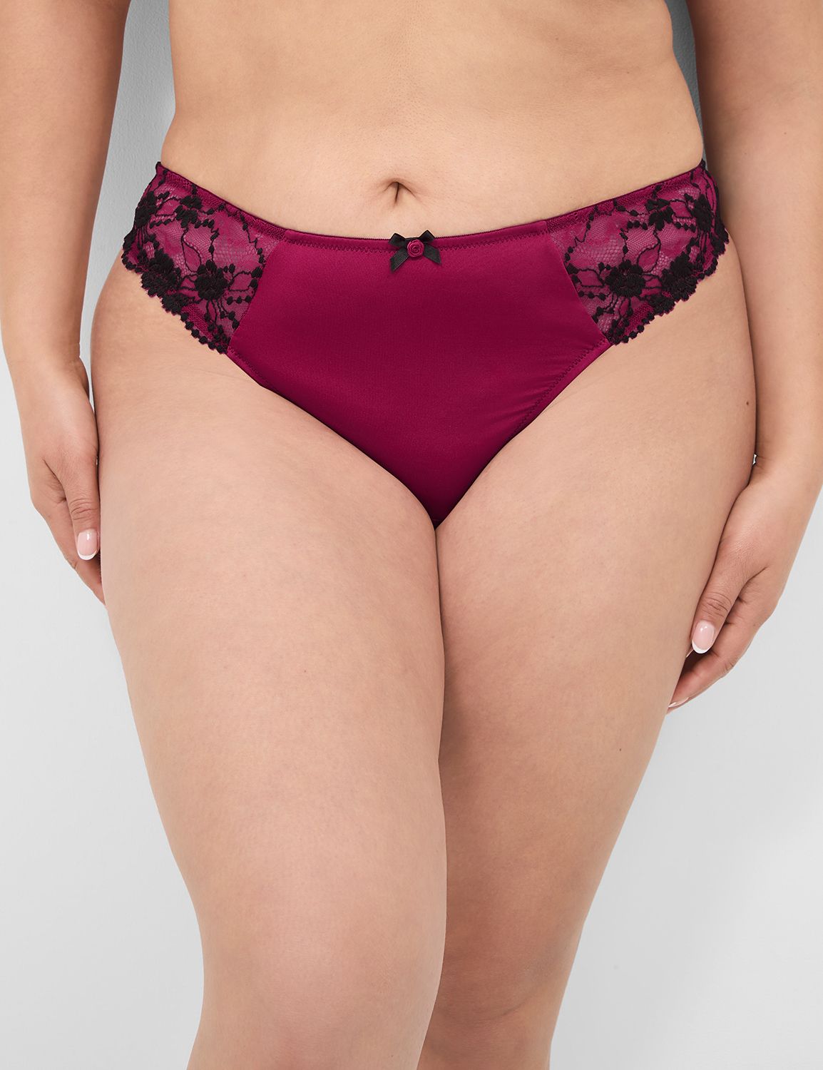 Cross-Dye Lace Spit Gusset Thong 11 Product Image 1