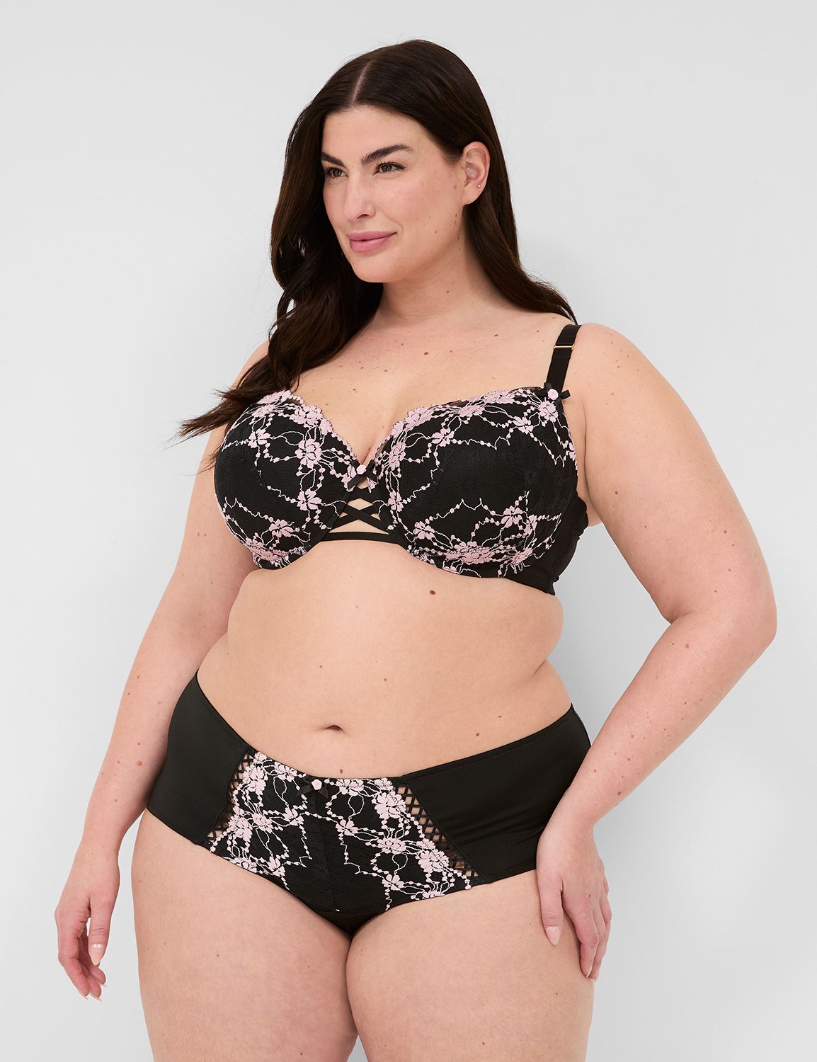 Cross-Dye Lace Cheeky Brief 1141430 Product Image 3