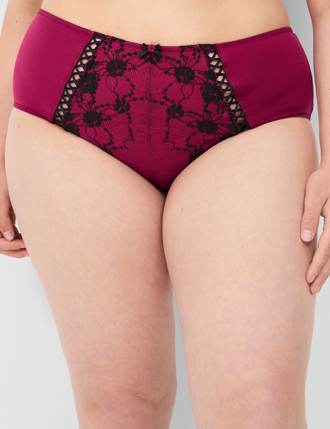 Cross-Dye Lace Cheeky Brief 1141430 Product Image 1