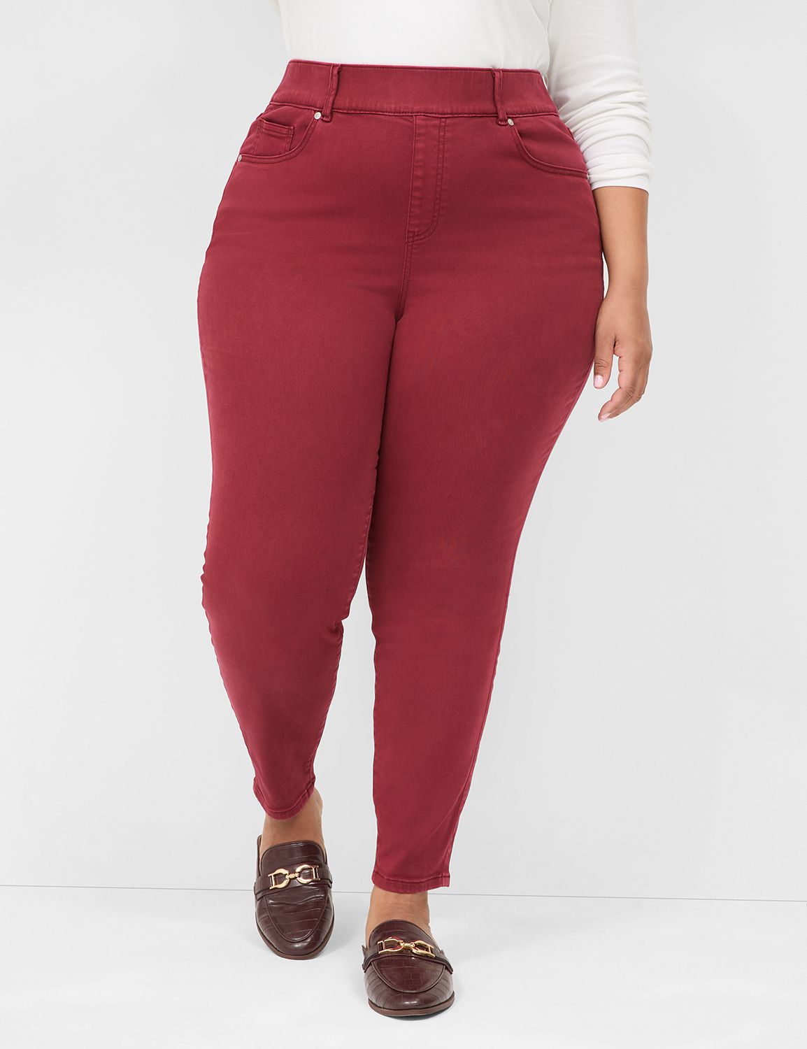 SIGNATURE HIGH RISE PULL ON JEGGING Product Image 1