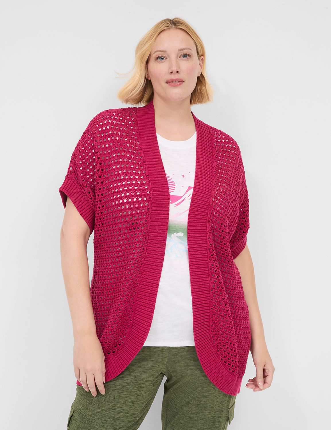 New Lane popular Bryant dark pink cardigan plus 22/24