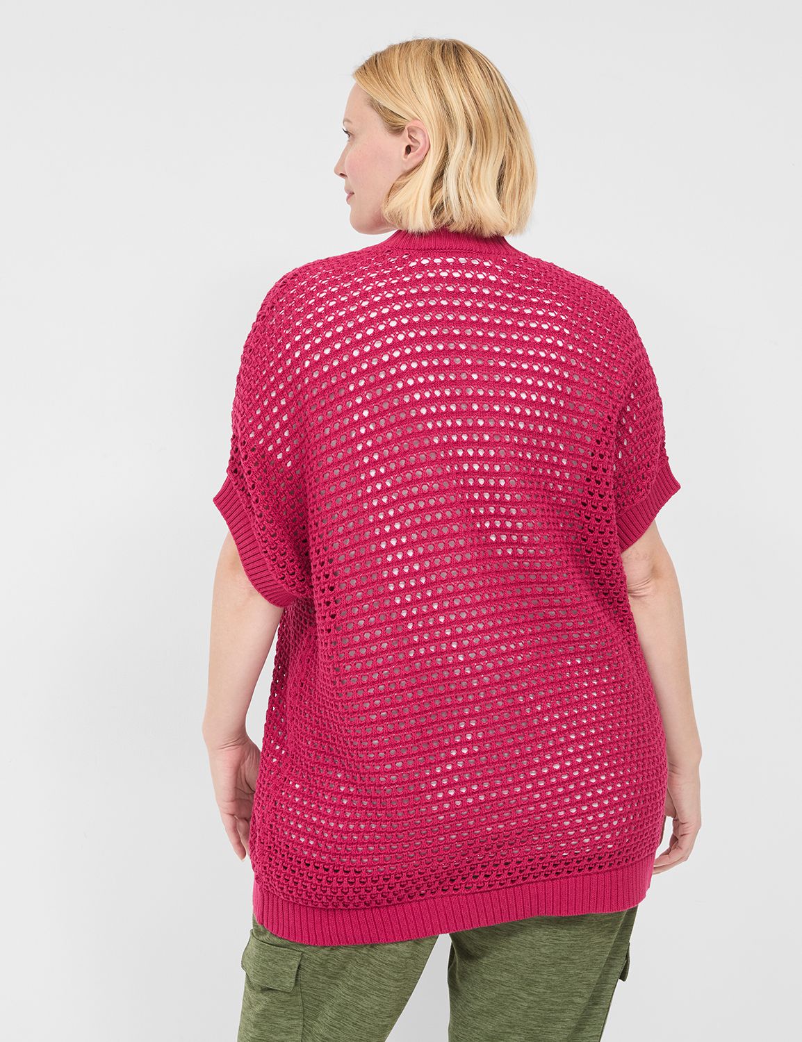 Short sleeve open front sweaters sales