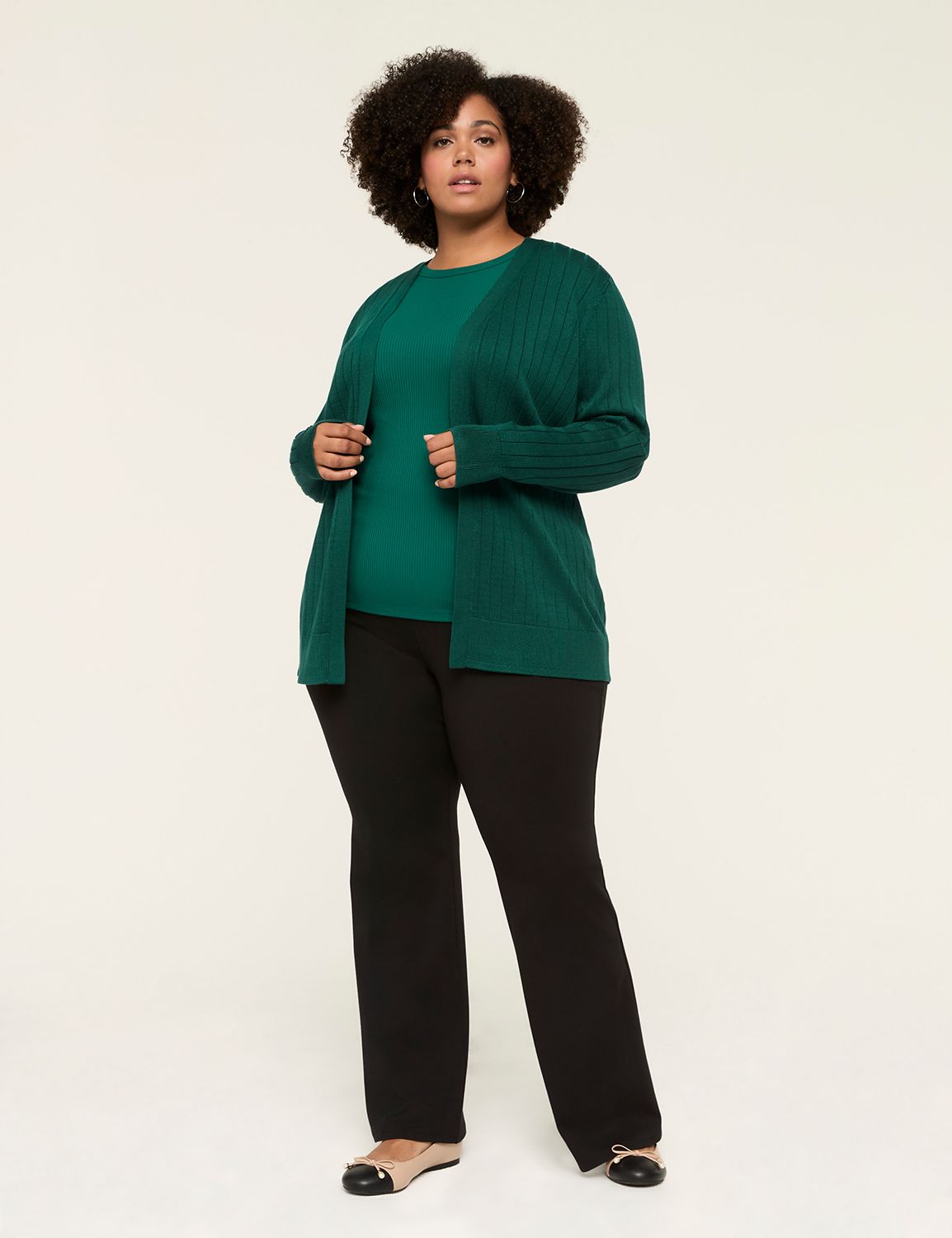 Classic Long Sleeve Open Front Wide | LaneBryant