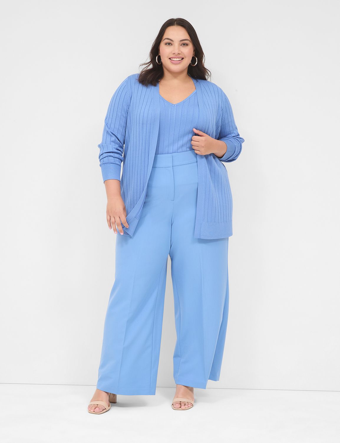 Classic Long Sleeve Open Front Wide Product Image 3