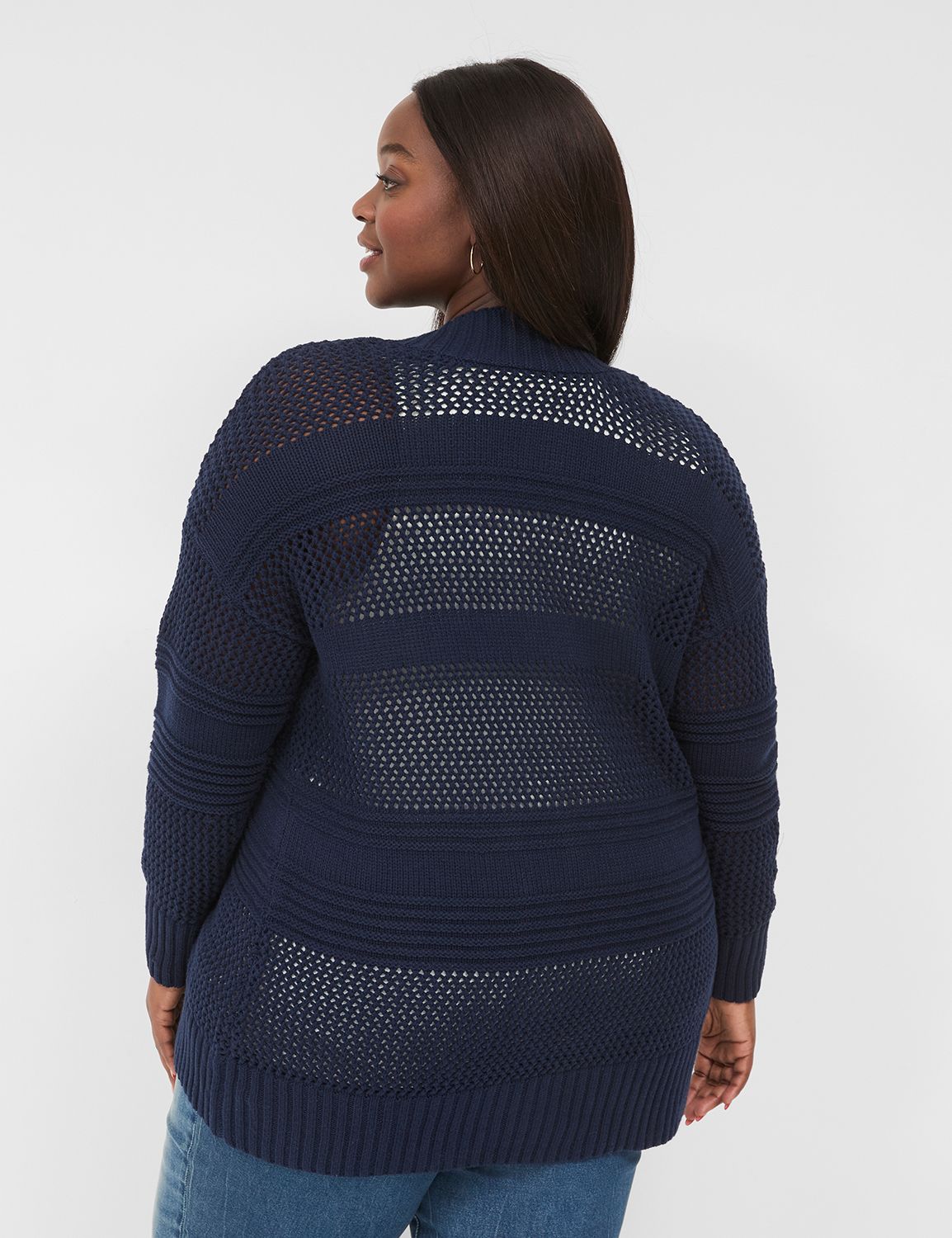 Classic Long Sleeve Open Front Stit Product Image 2