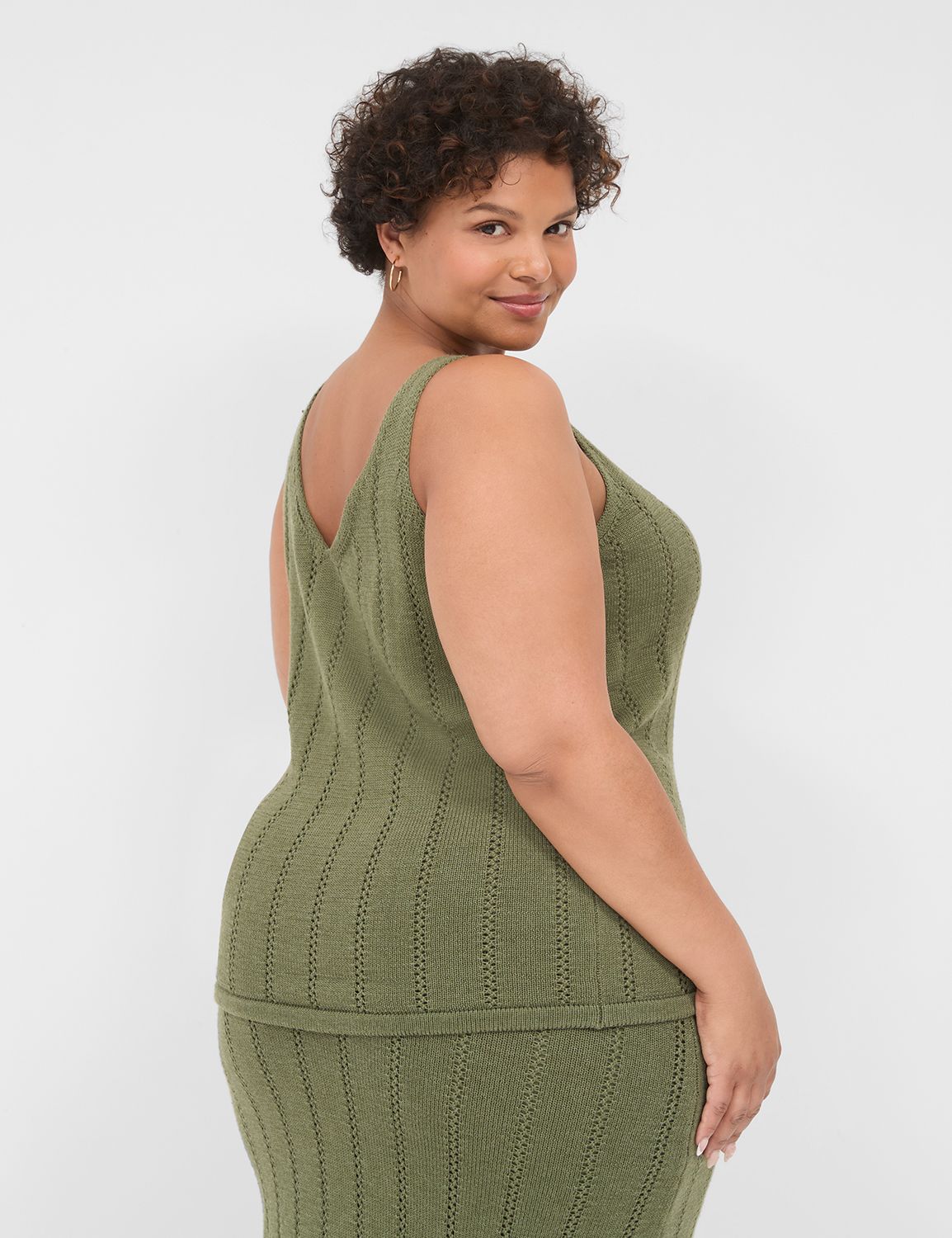 Mina Pointelle Sweater Tank main image 0