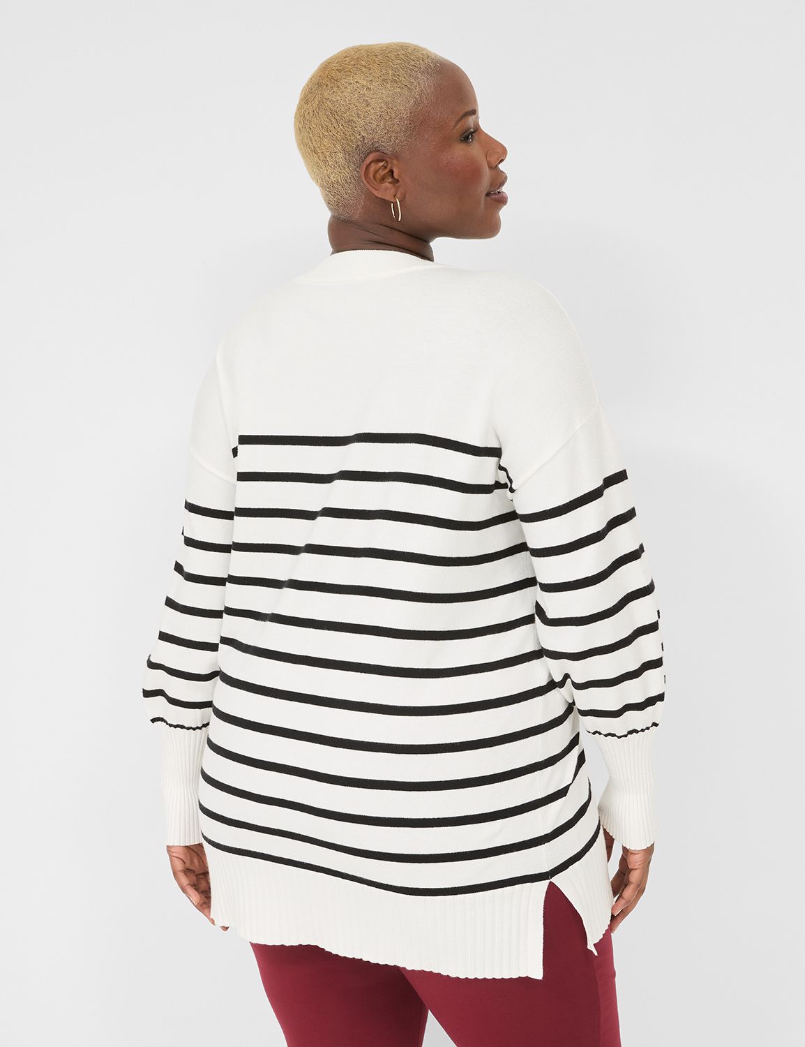 Classic Long Sleeve Crew Neck Strip Product Image 2