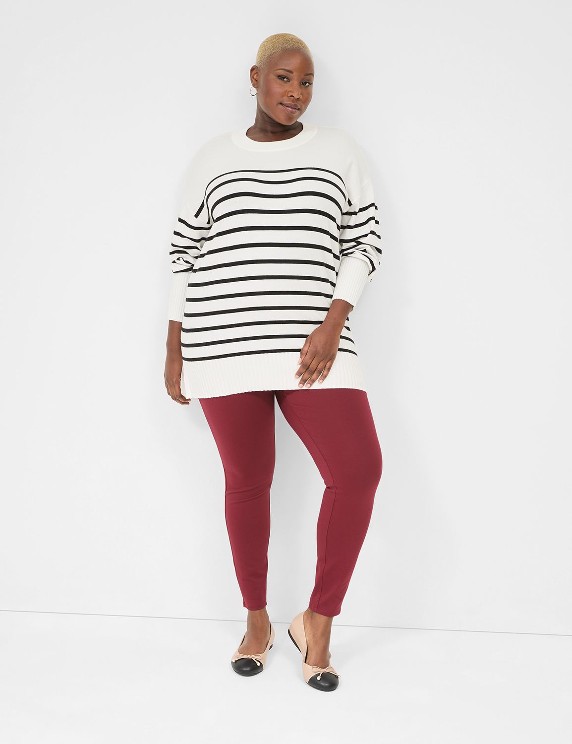 Classic Long Sleeve Crew Neck Strip Product Image 3