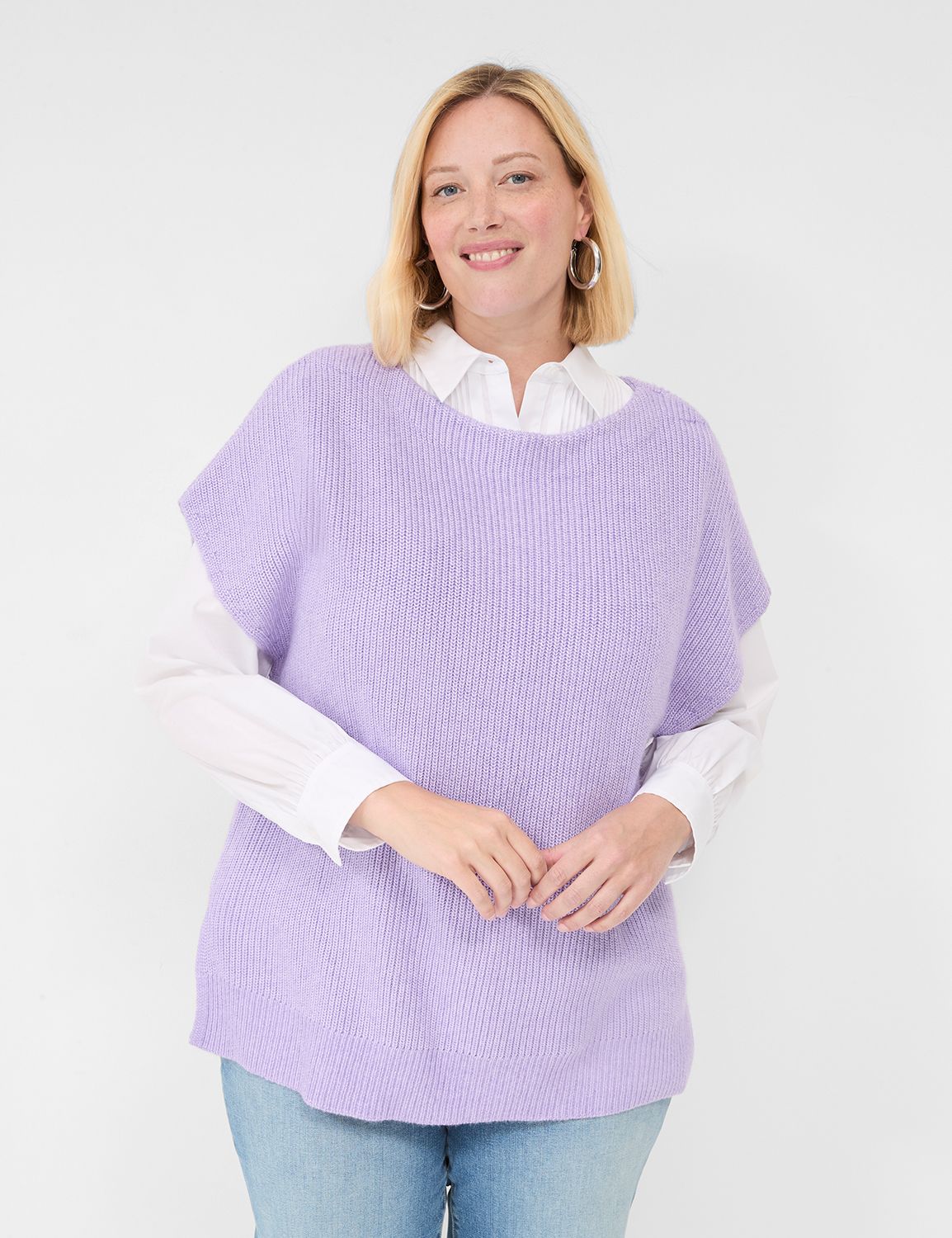 Short-Sleeve Boatneck Sweater