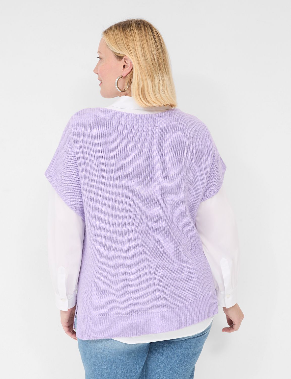 Short-Sleeve Boatneck Sweater