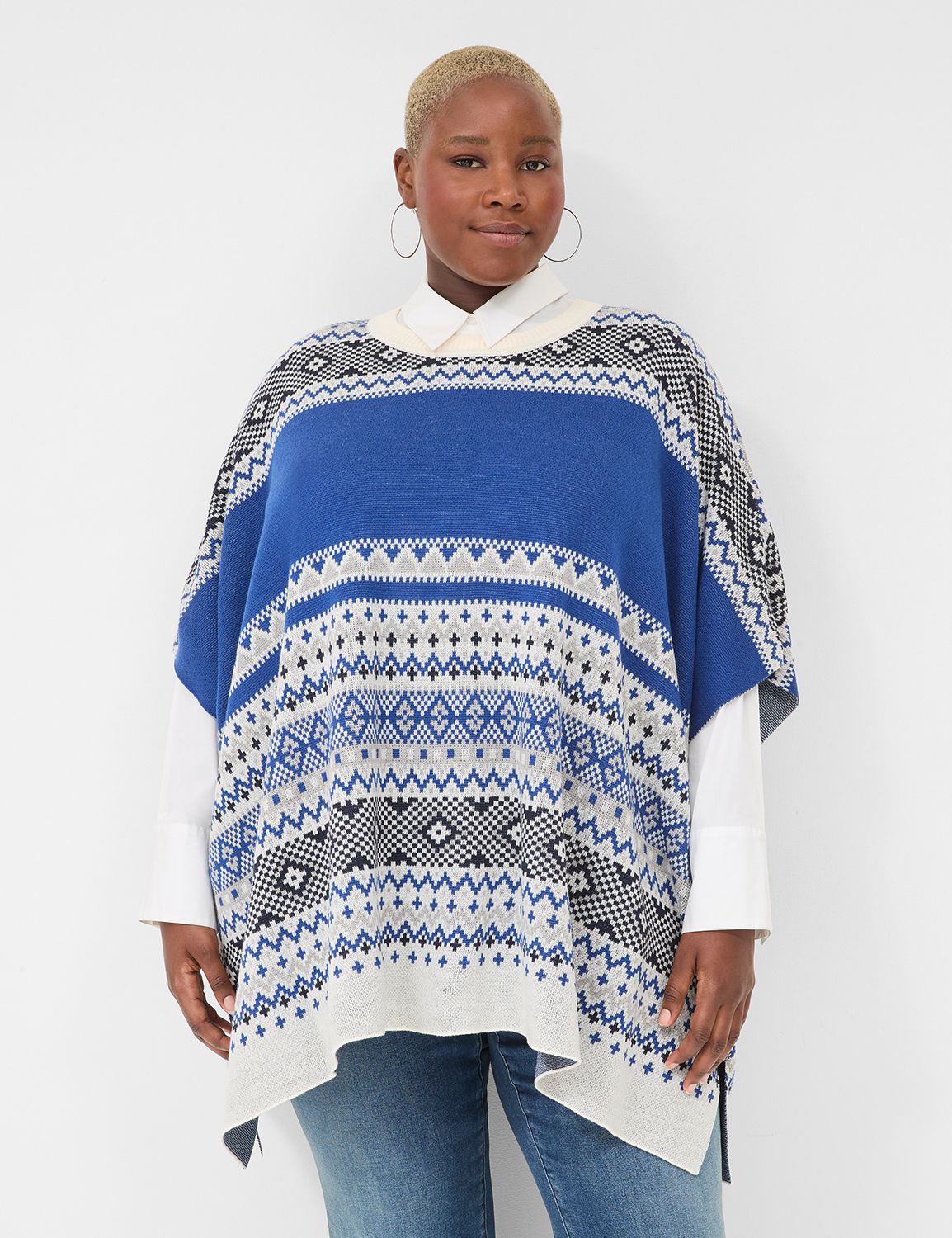 Knit poncho sweater best sale