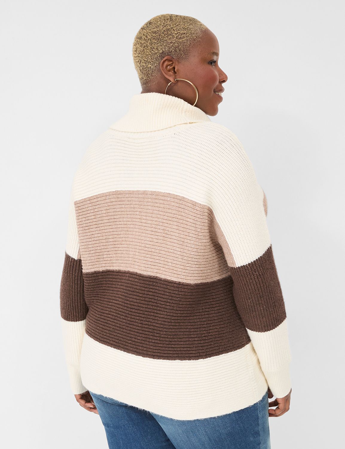 Cowlneck Ribbed Sweater