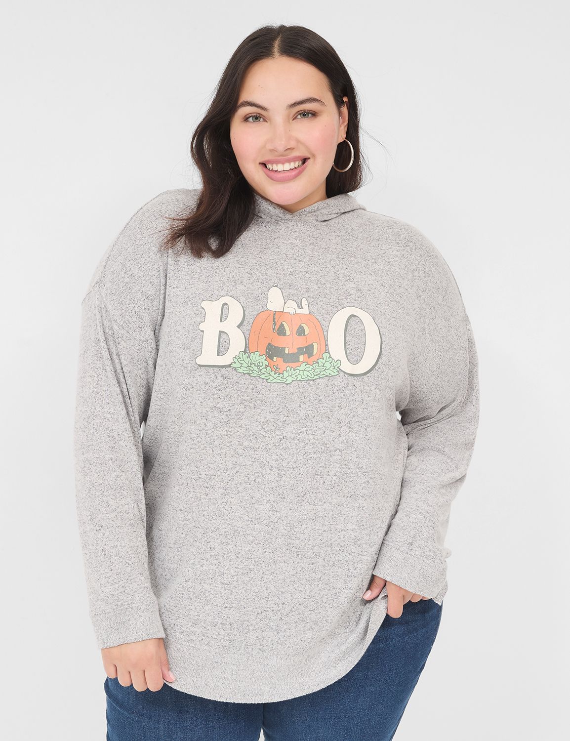 Relaxed Snoopy Boo Graphic Hoodie