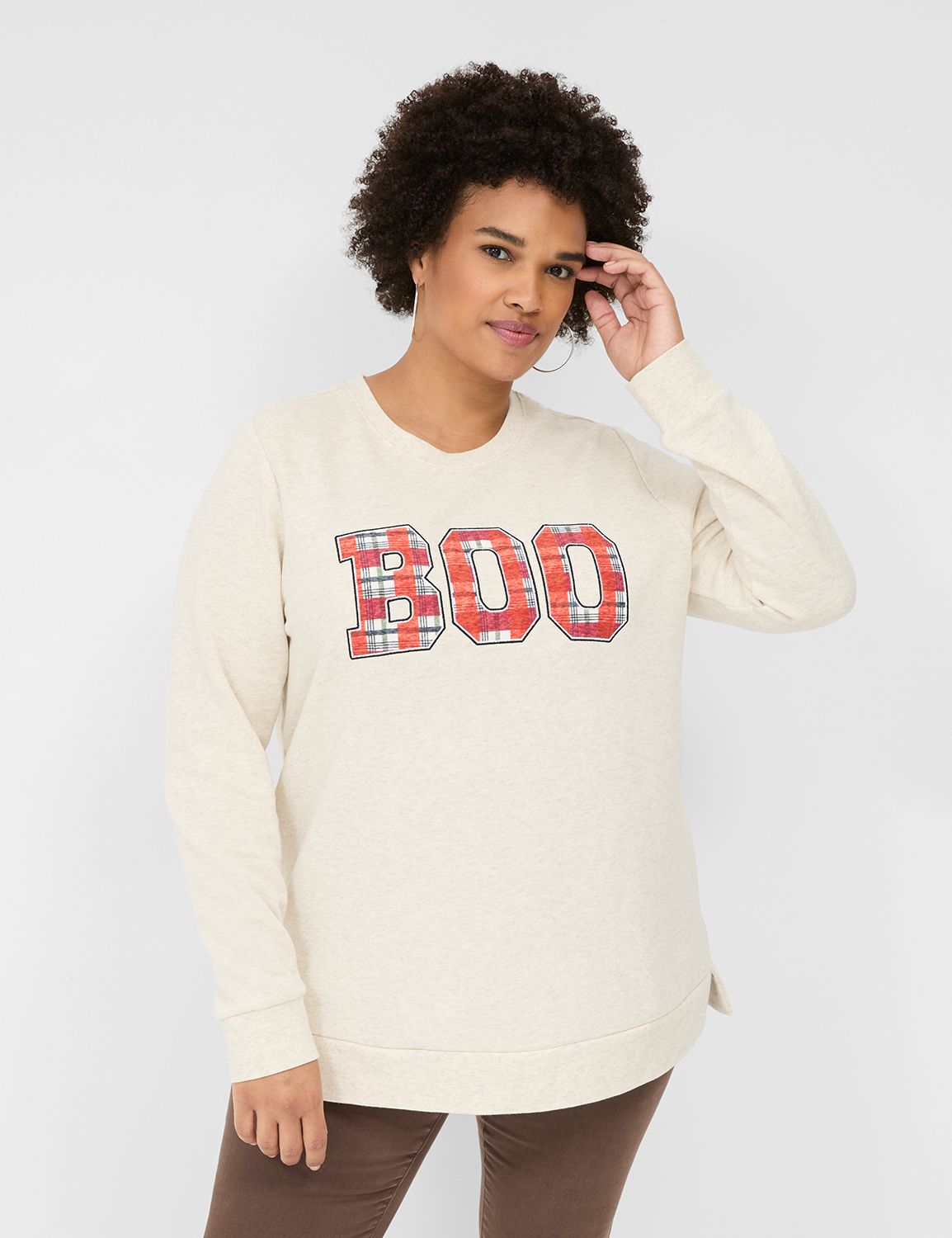 Long Sleeve Crew Neck Sweatshirt wi Product Image 1