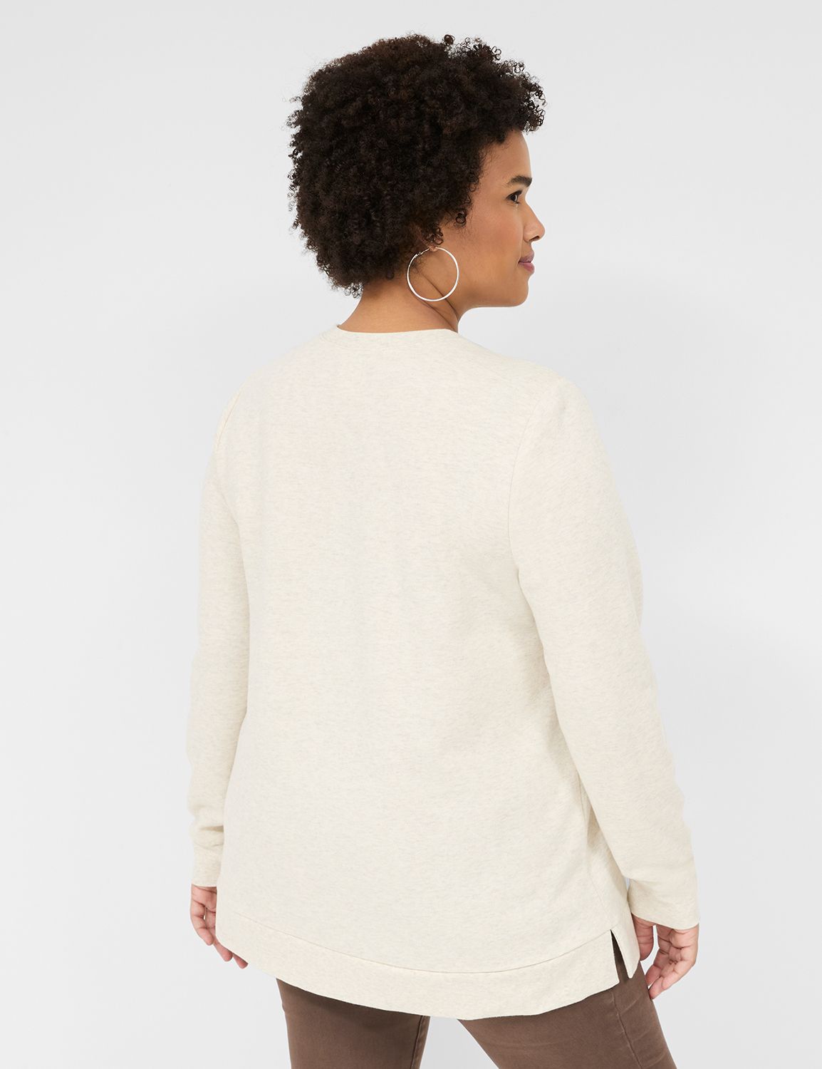 Long Sleeve Crew Neck Sweatshirt wi Product Image 2