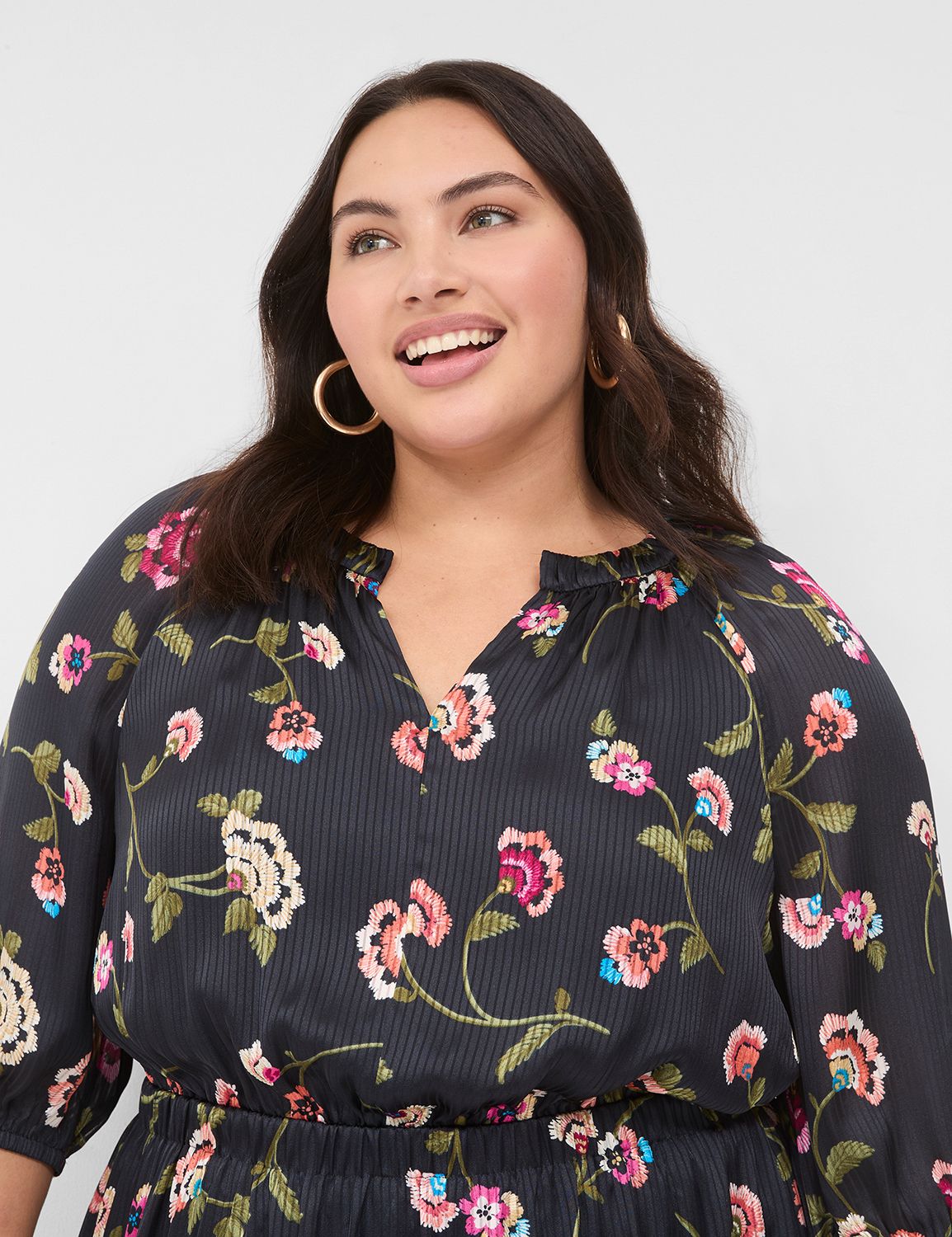 Shirred neck dress new arrivals