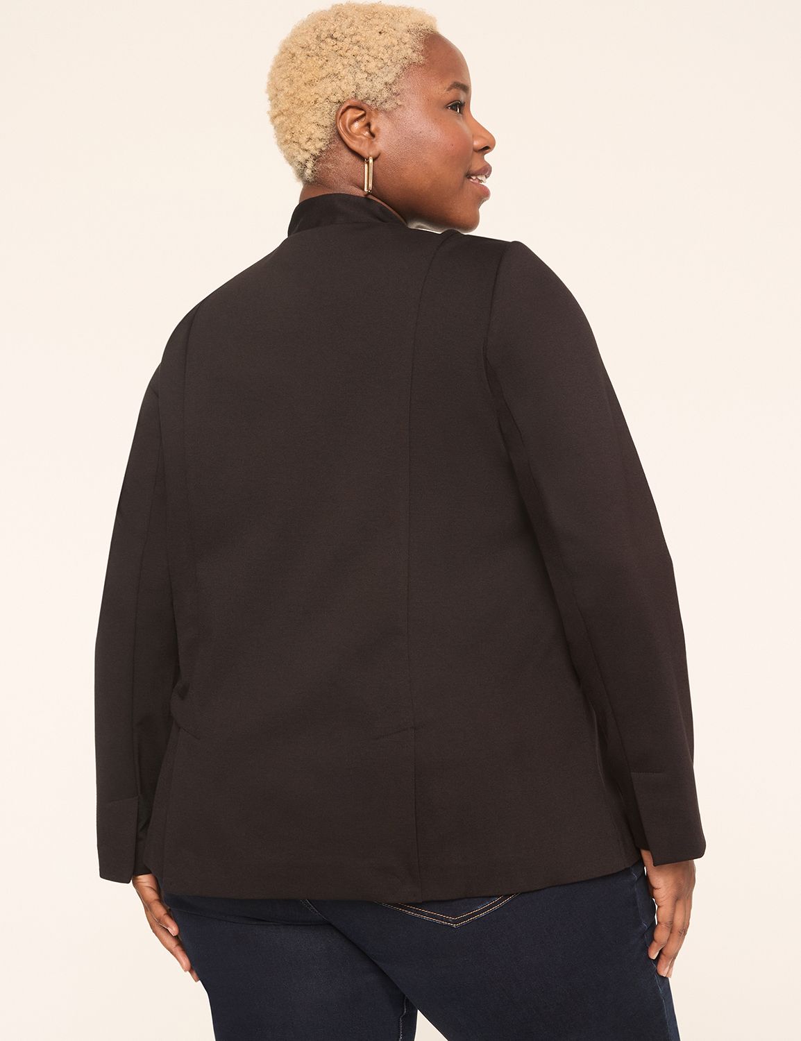 Western Military Ponte Twill Jacket Product Image 2