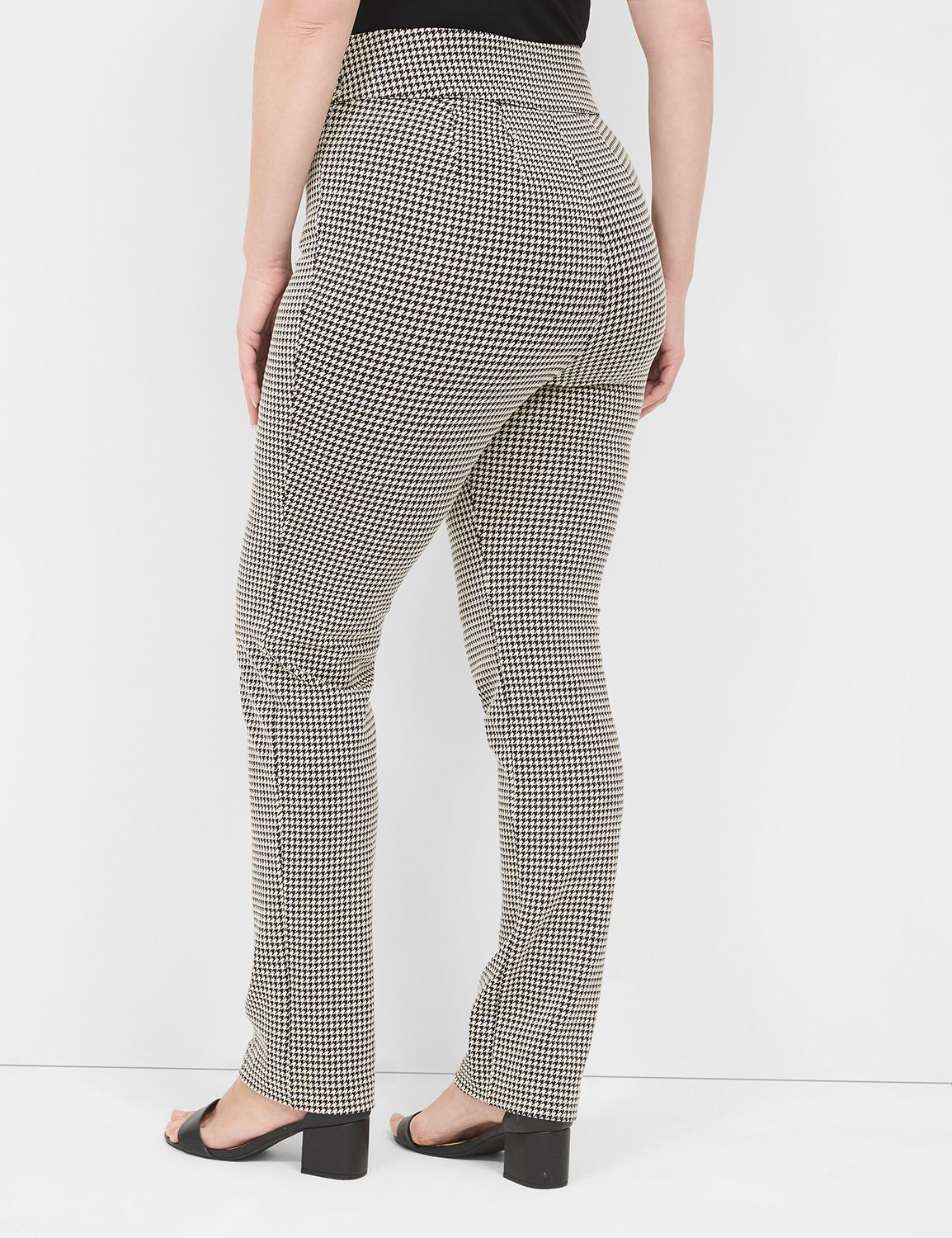 Pull-On Ponte Straight - BLK/WHT HO Product Image 2