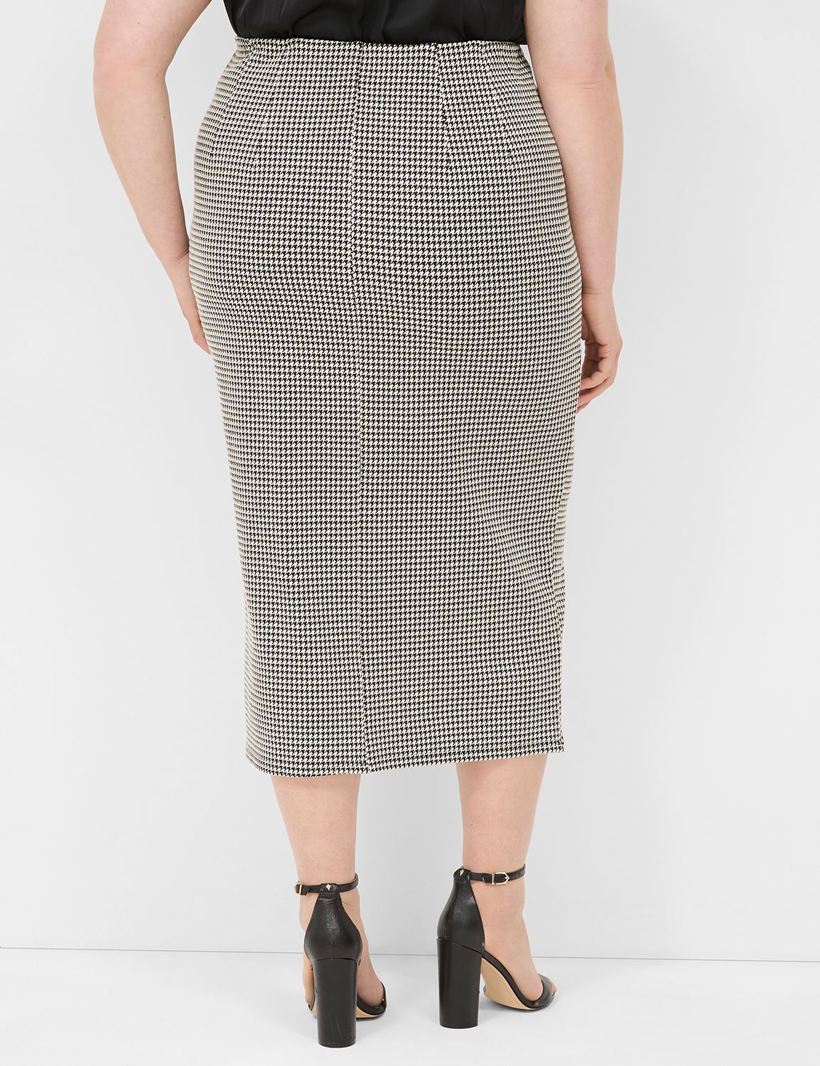Ponte Front-Slit Midi Skirt | LaneBryant