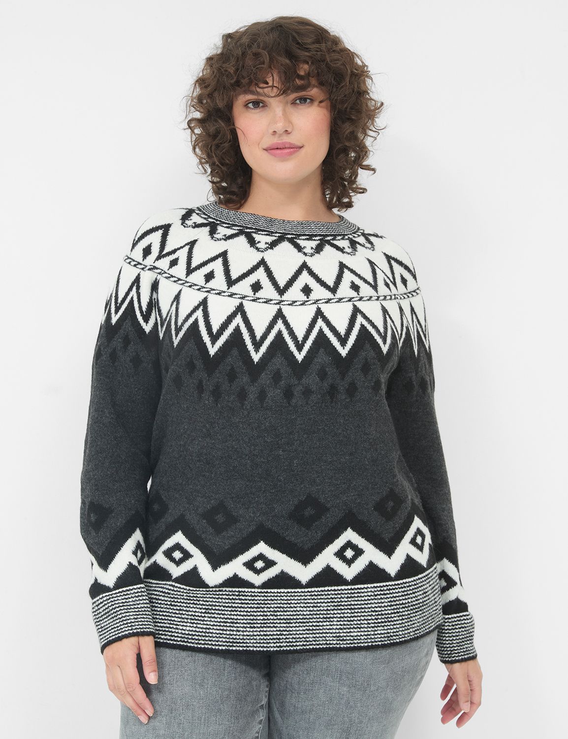 Fair Isle Crew-Neck Sweater