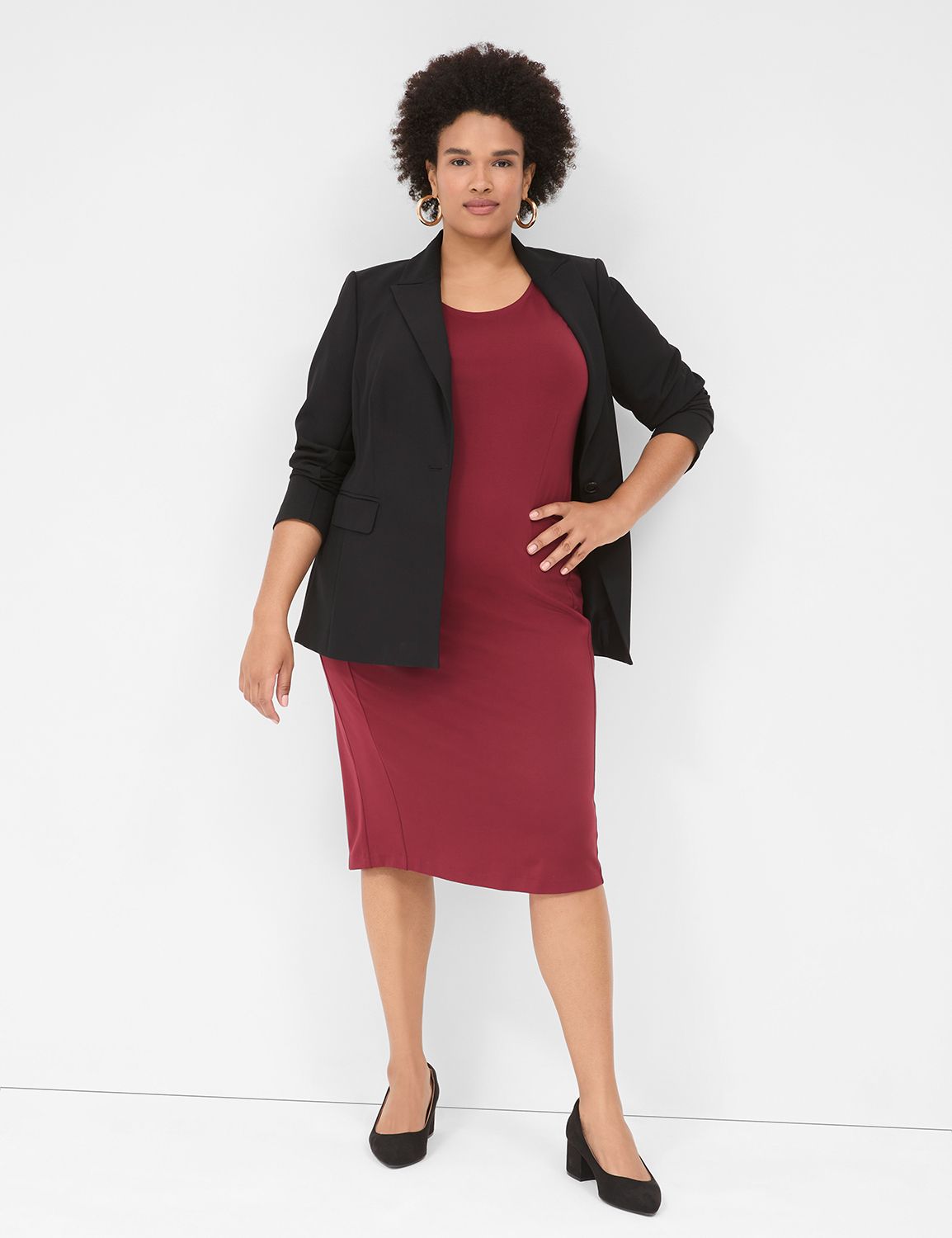Cap Sleeve Crew Neck Sheath 1142021 Product Image 4
