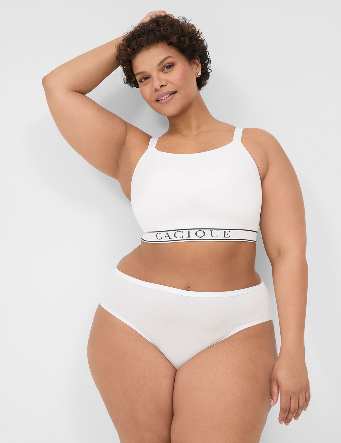 White plus size bralette sales
