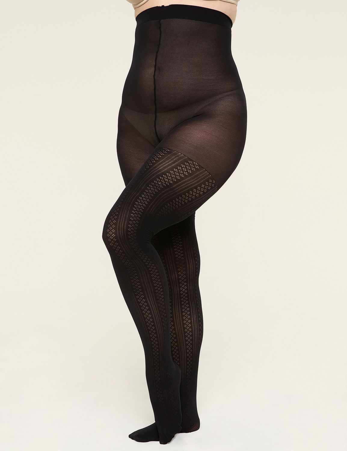 CABLE KNIT PATTERN TIGHT F 1143318 Product Image 1