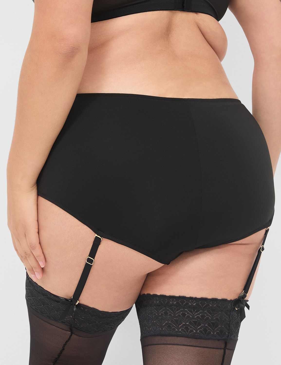 Faux Leather Garter Panty 1141445 Product Image 2