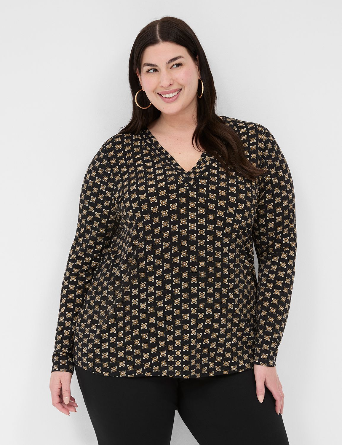 Black Women's Plus Size Tops & Dressy Tops | Lane Bryant