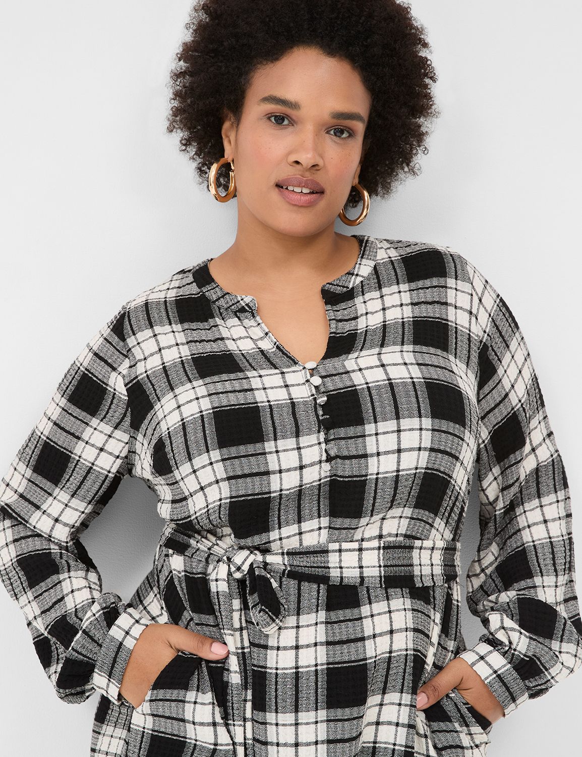 Slfpandora Ls Short Shirt Dres Black