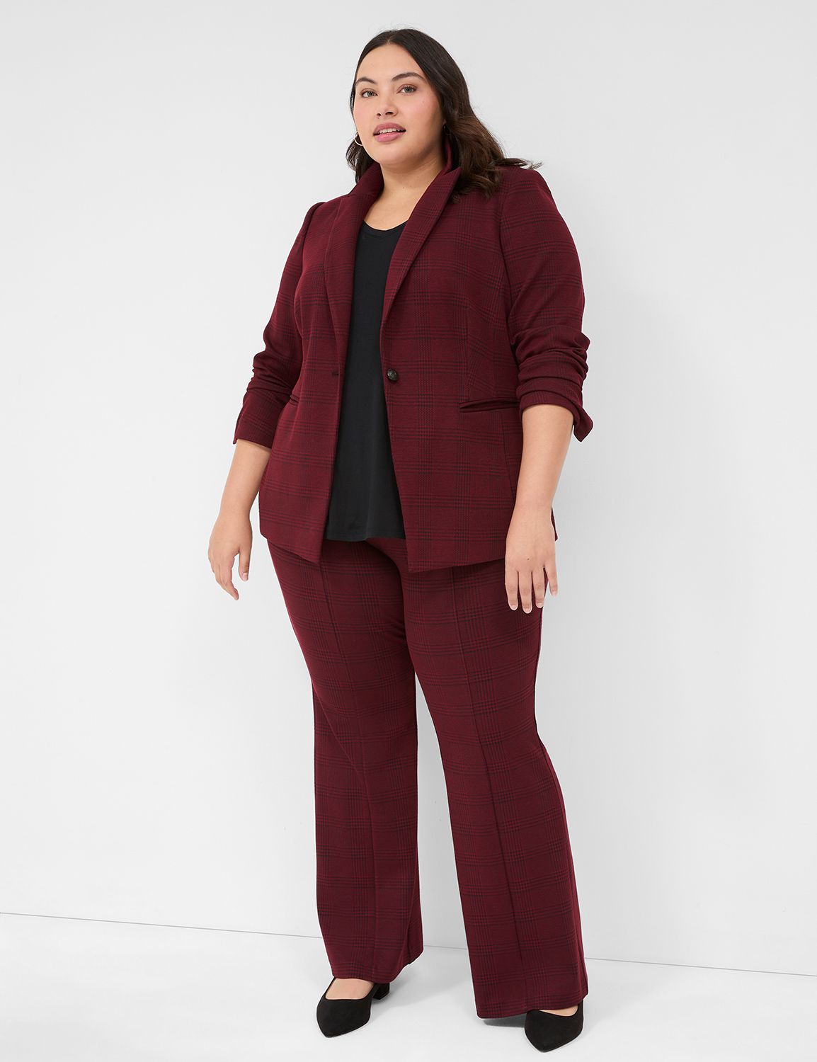 Ponte Single-Button Blazer | LaneBryant