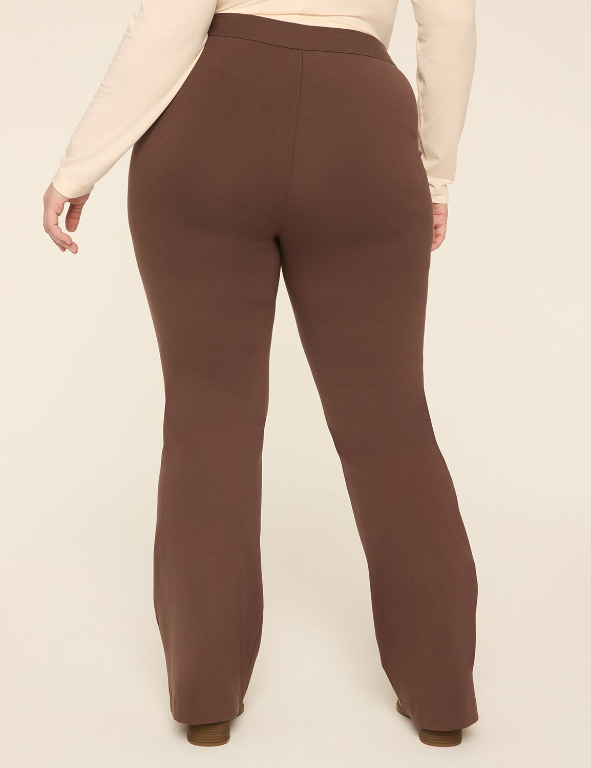 Ponte Pull-On High-Rise Flare Pant