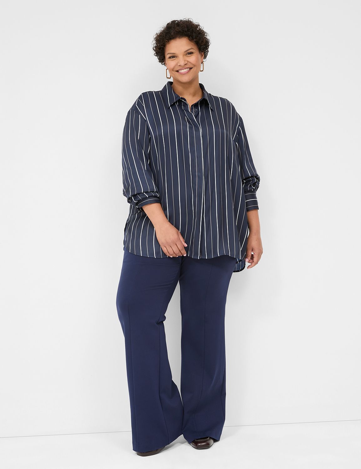 Pull-On Ponte High Rise Flare [FALL | LaneBryant