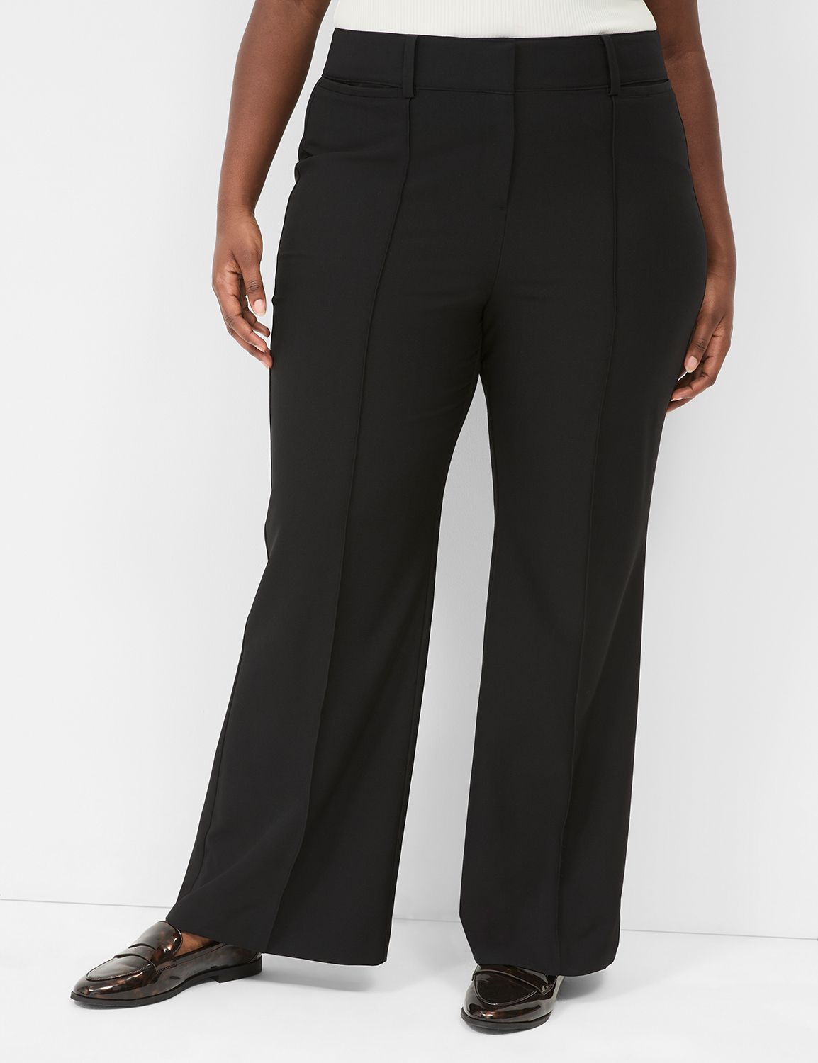 Perfect Drape Relaxed Flare Pant | LaneBryant